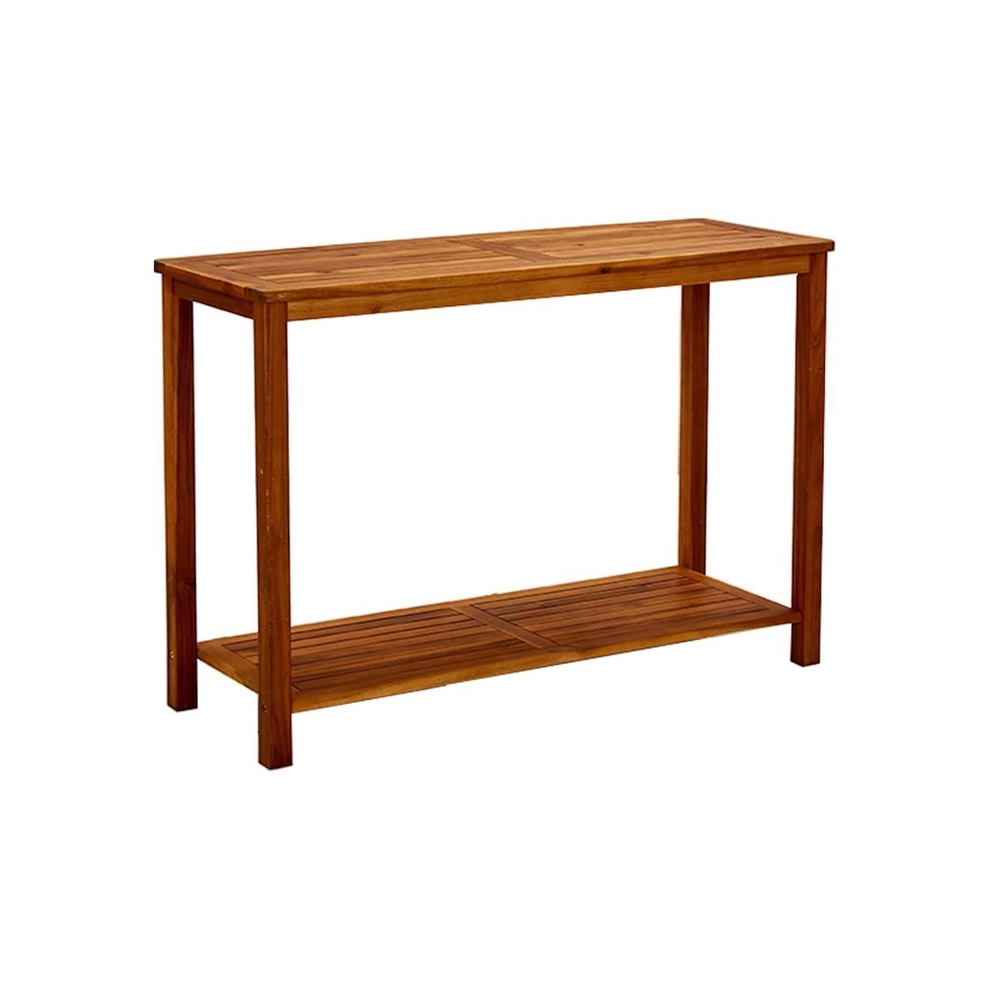 Table console de jardin 110x40x75 cm Bois d'acacia solide