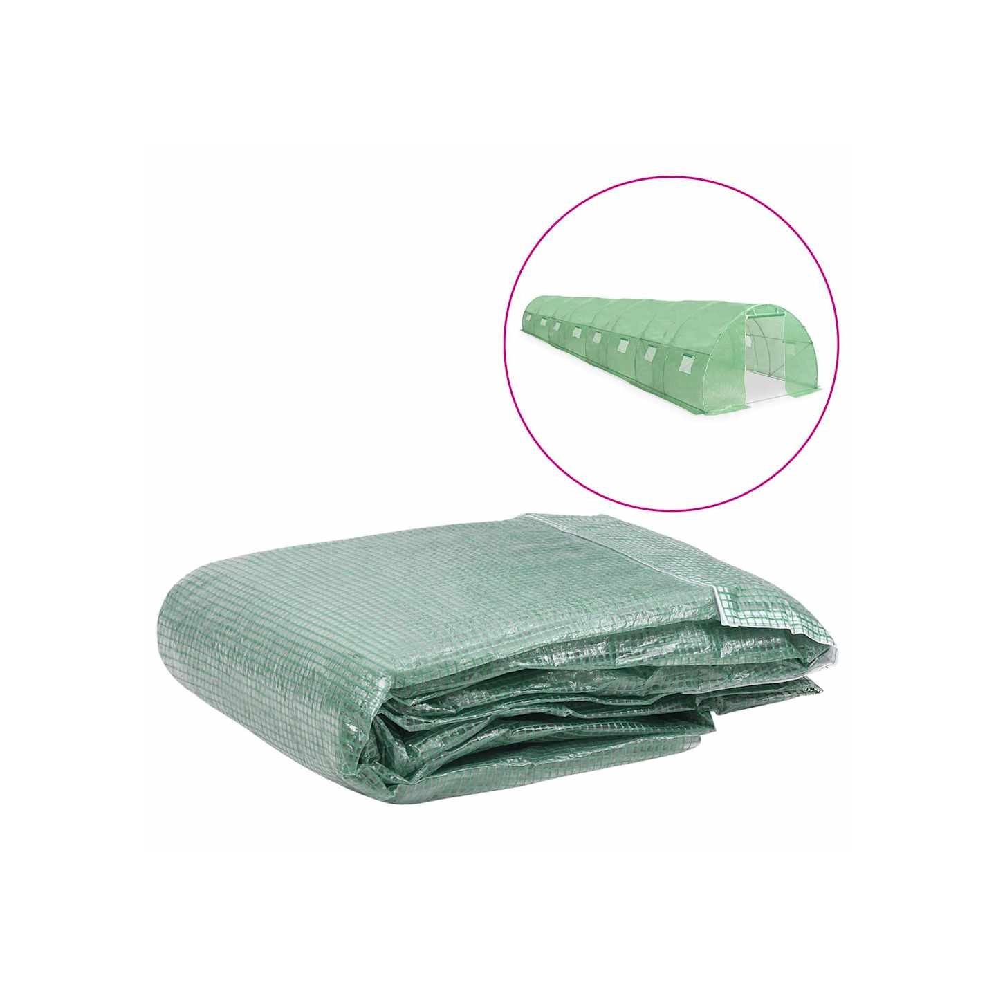 Couverture de remplacement de serre (36 m²) 300x1200x200cm Vert
