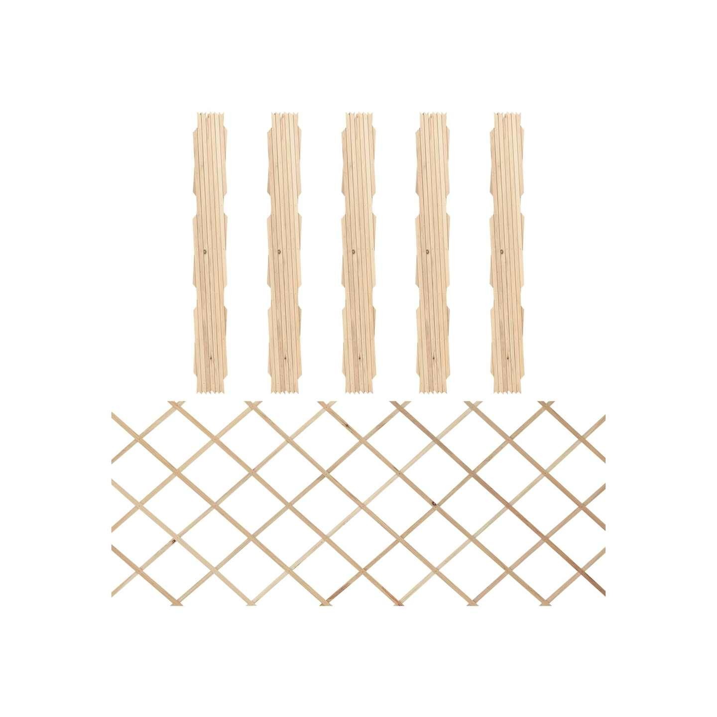 Clôtures en treillis 5 pcs Bois de sapin massif 180x80 cm