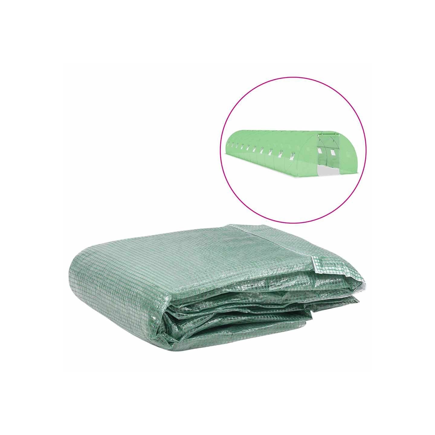 Couverture de remplacement de serre (45 m²) 300x1500x200cm Vert