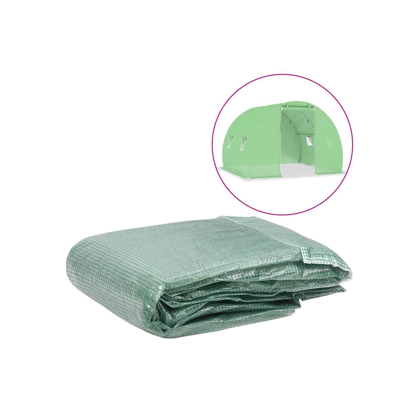 Couverture de remplacement de serre (6 m²) 200x300x200 cm Vert