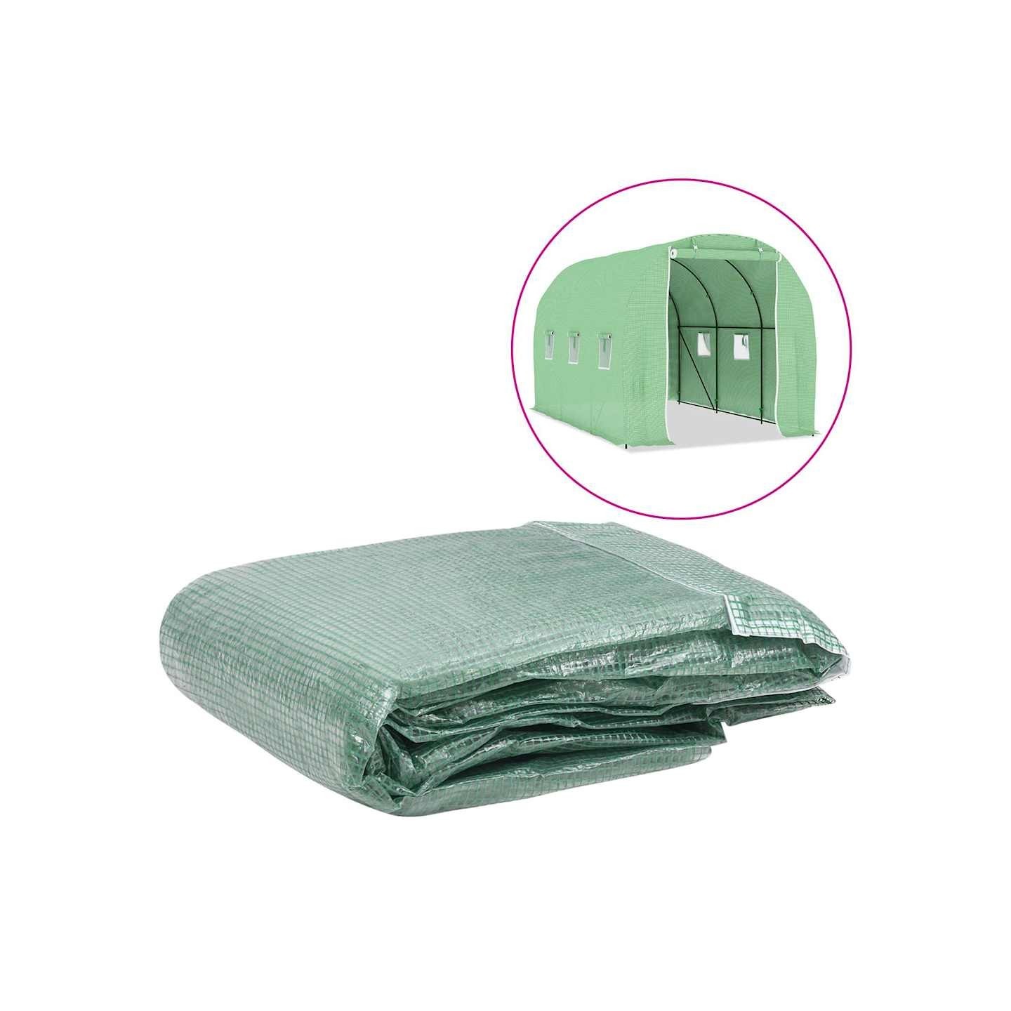 Couverture de remplacement de serre (6,86m²) 200x343x200cm Vert