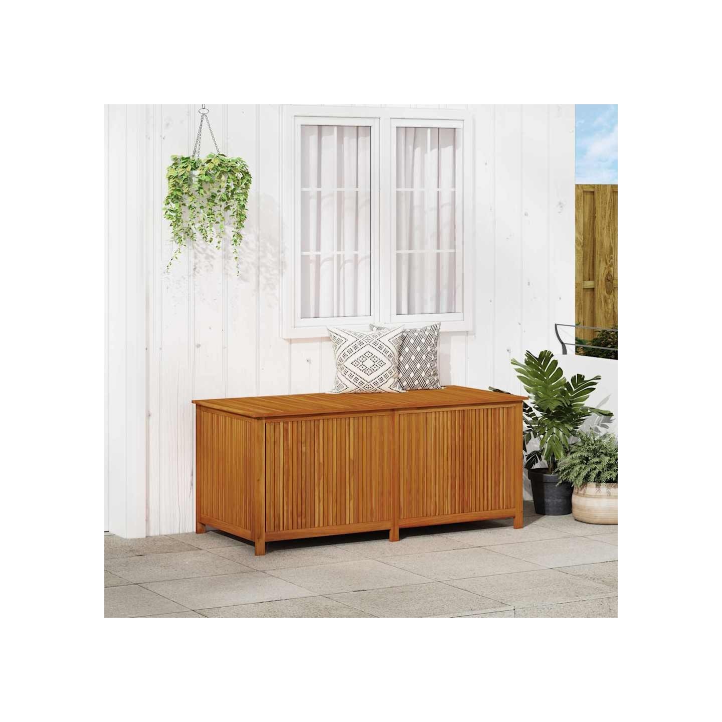 Boîte de rangement de jardin 175x80x75 cm Bois d'acacia solide