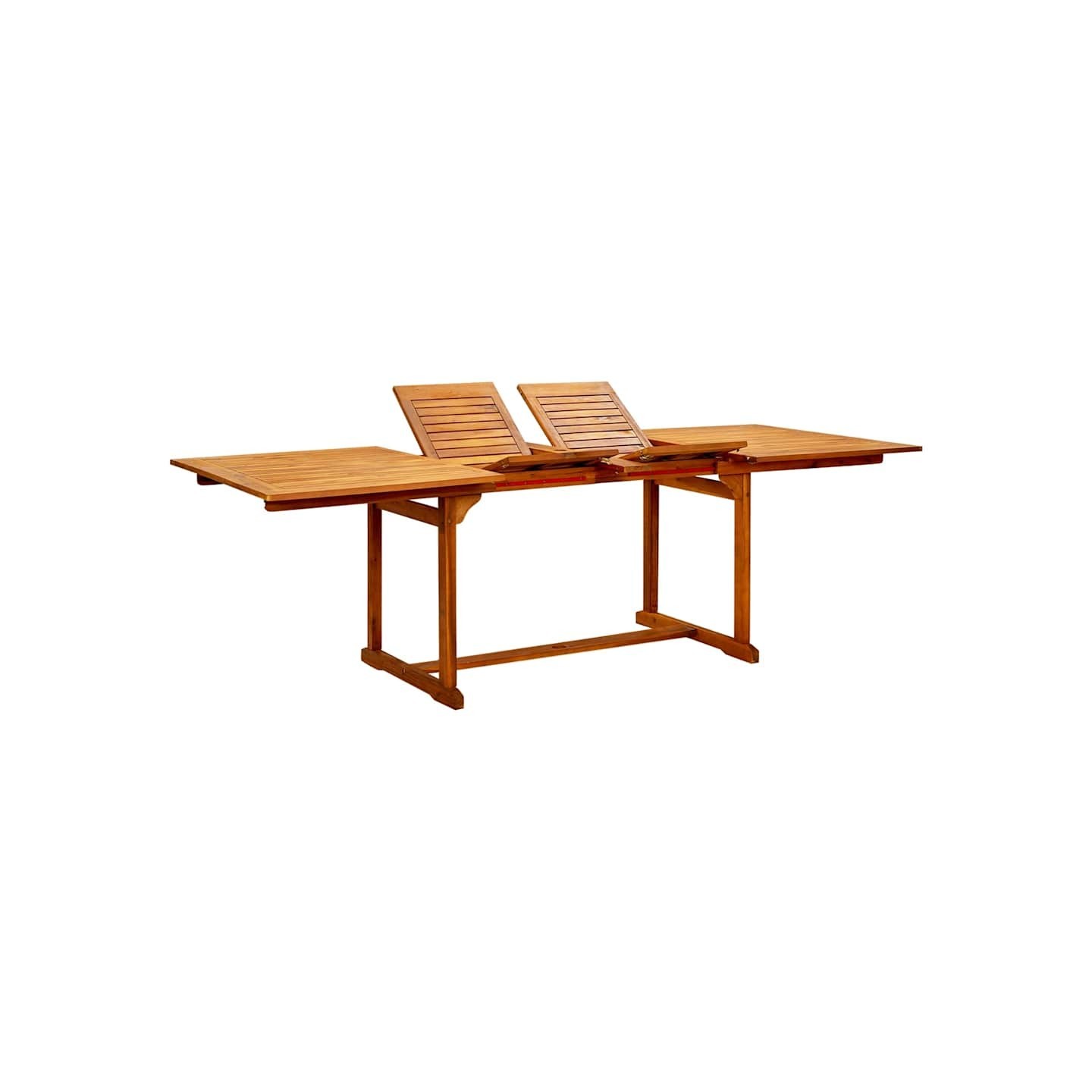 Table à dîner de jardin (160-240)x100x75cm Bois d'acacia massif