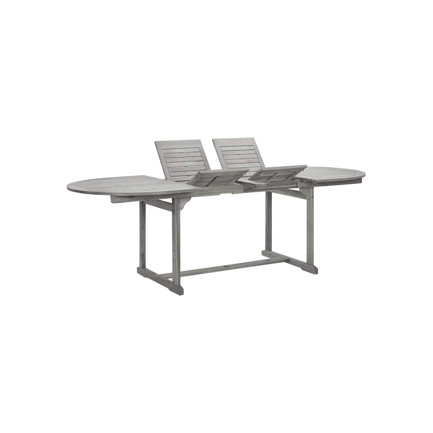 Table à dîner de jardin (160-240)x100x75cm Bois d'acacia massif