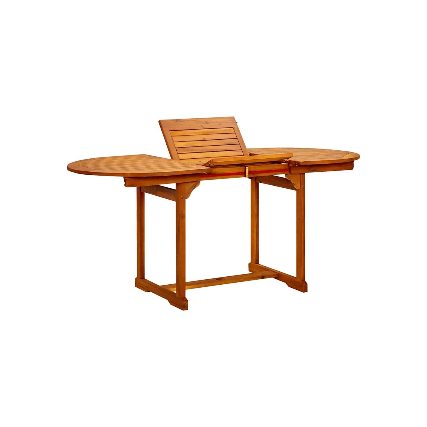 Table à dîner de jardin (120-170)x80x75 cm Bois d'acacia massif