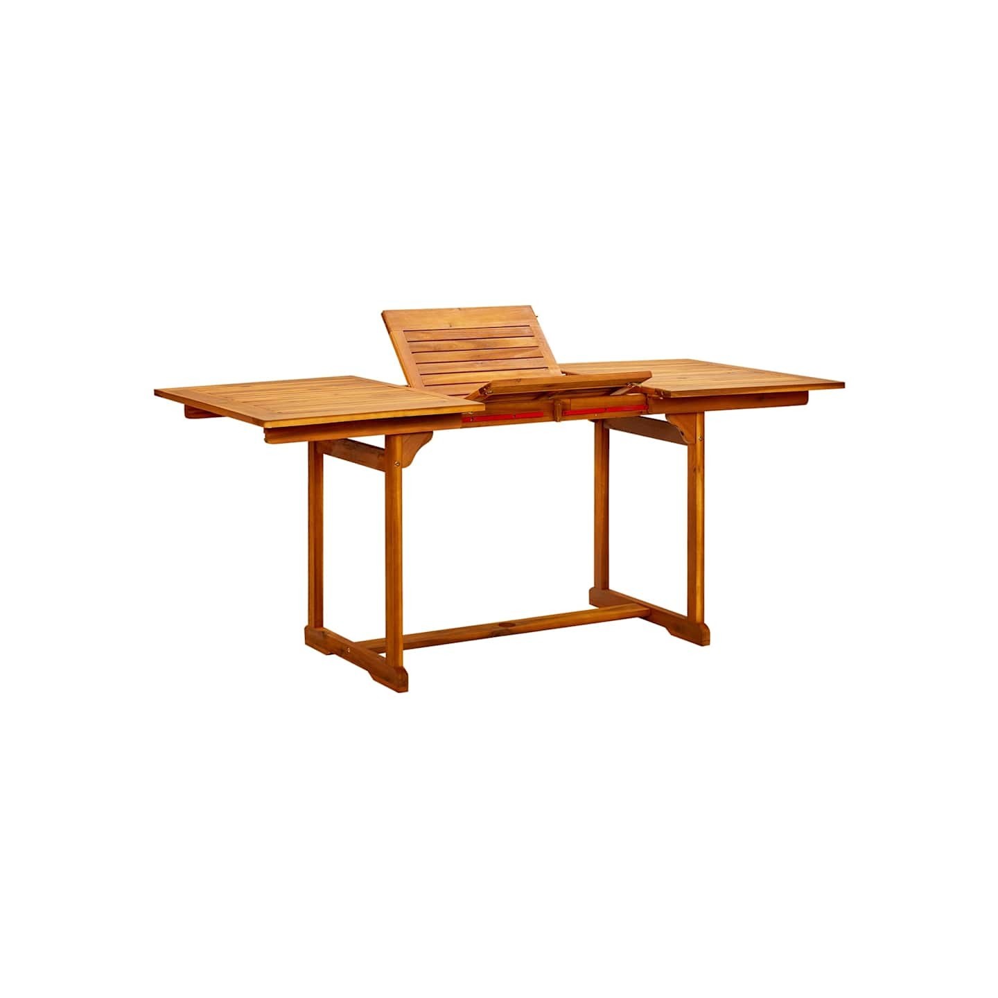 Table à dîner de jardin (120-170)x80x75 cm Bois d'acacia massif