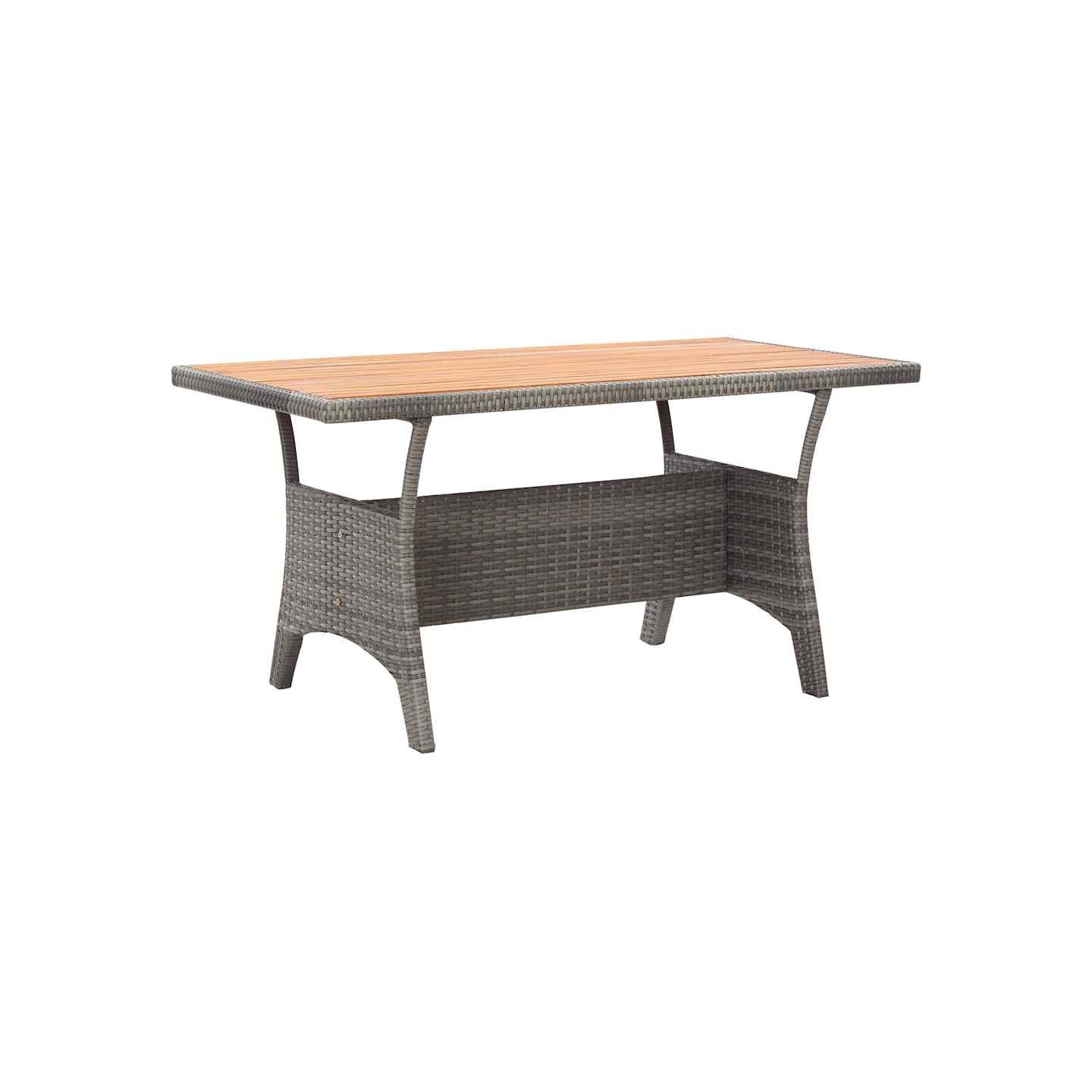 Table de jardin Gris 120x70x66 cm Bois d'acacia massif