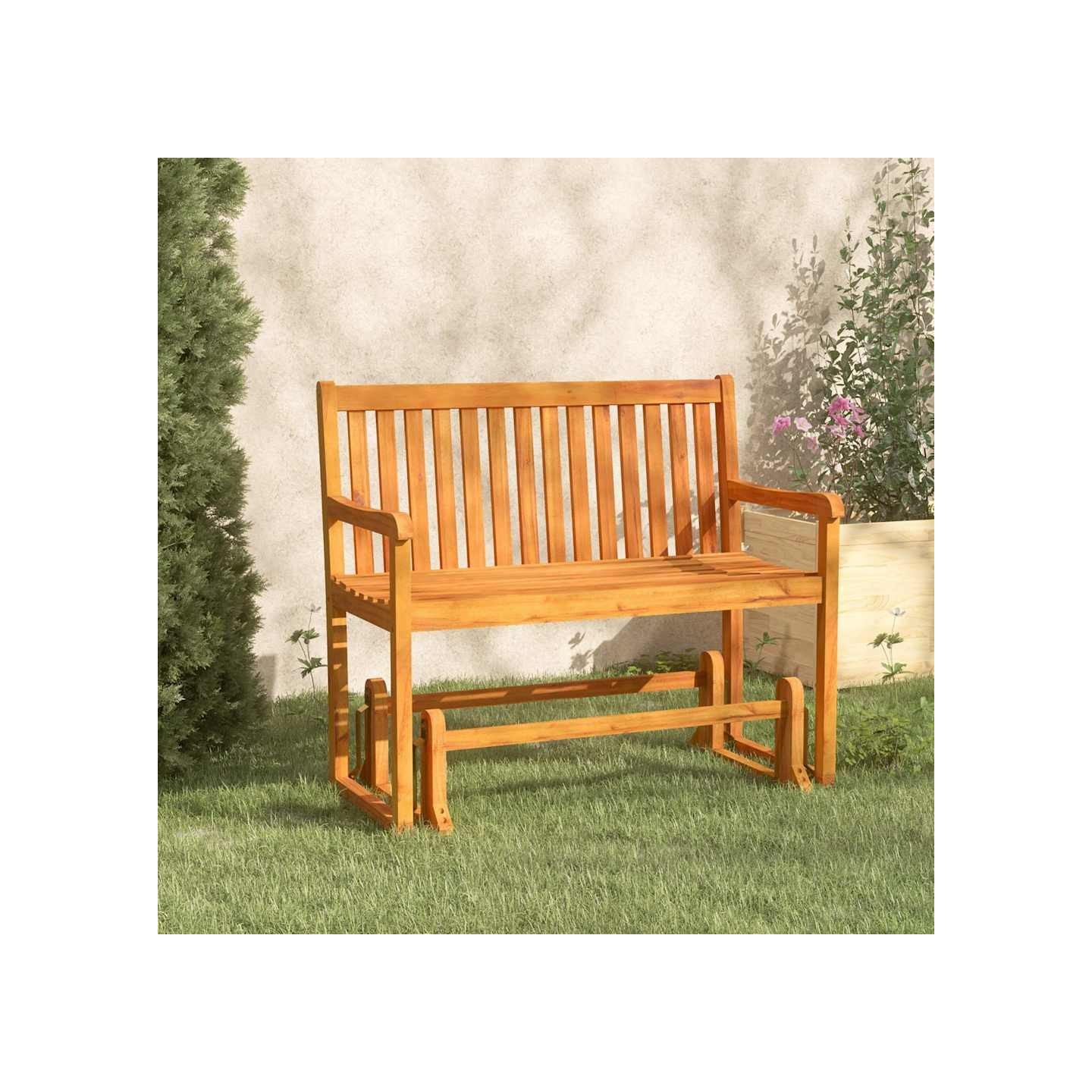 Balancelle de jardin 110 cm Bois d'acacia solide