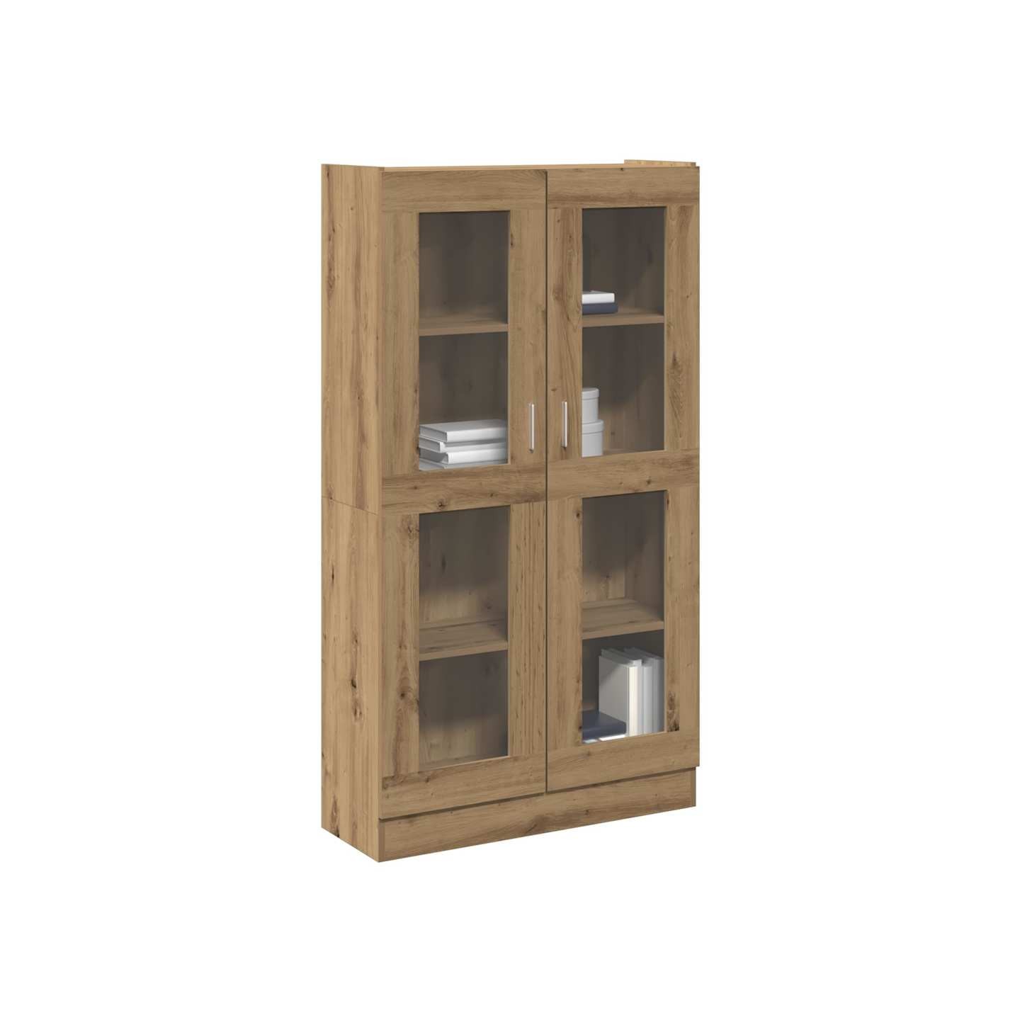Buffet haut Chêne artisanal 82,5x30,5x150 cm Bois d'ingénierie