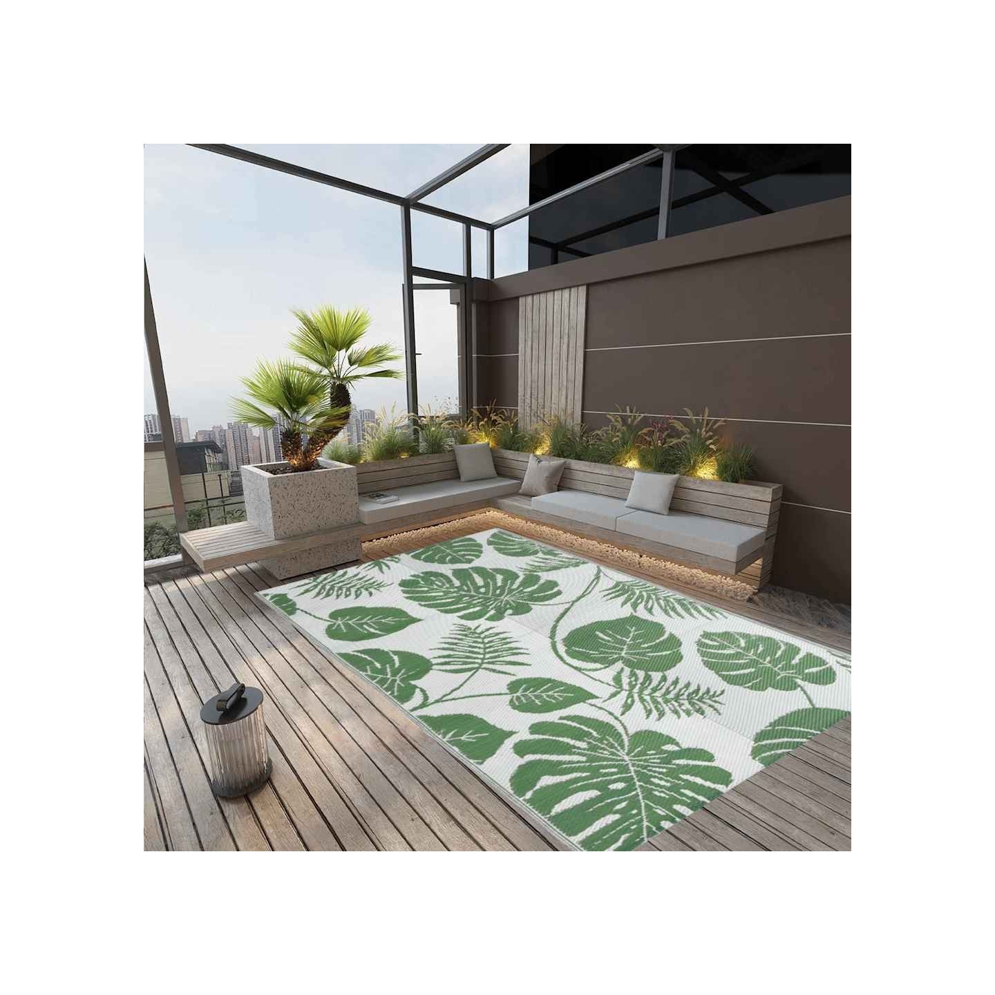 Tapis d'extérieur ARAKIL Vert 190x290 cm PP