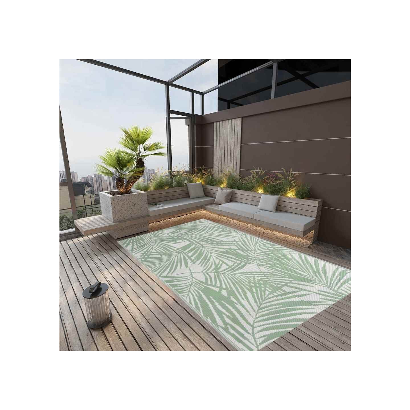 Tapis d'extérieur ARAKIL Vert 190x290 cm PP