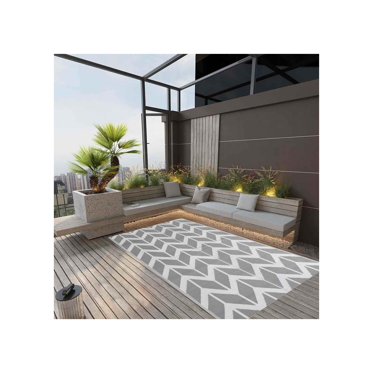Tapis d'extérieur ARAKIL Gris 160x230 cm PP
