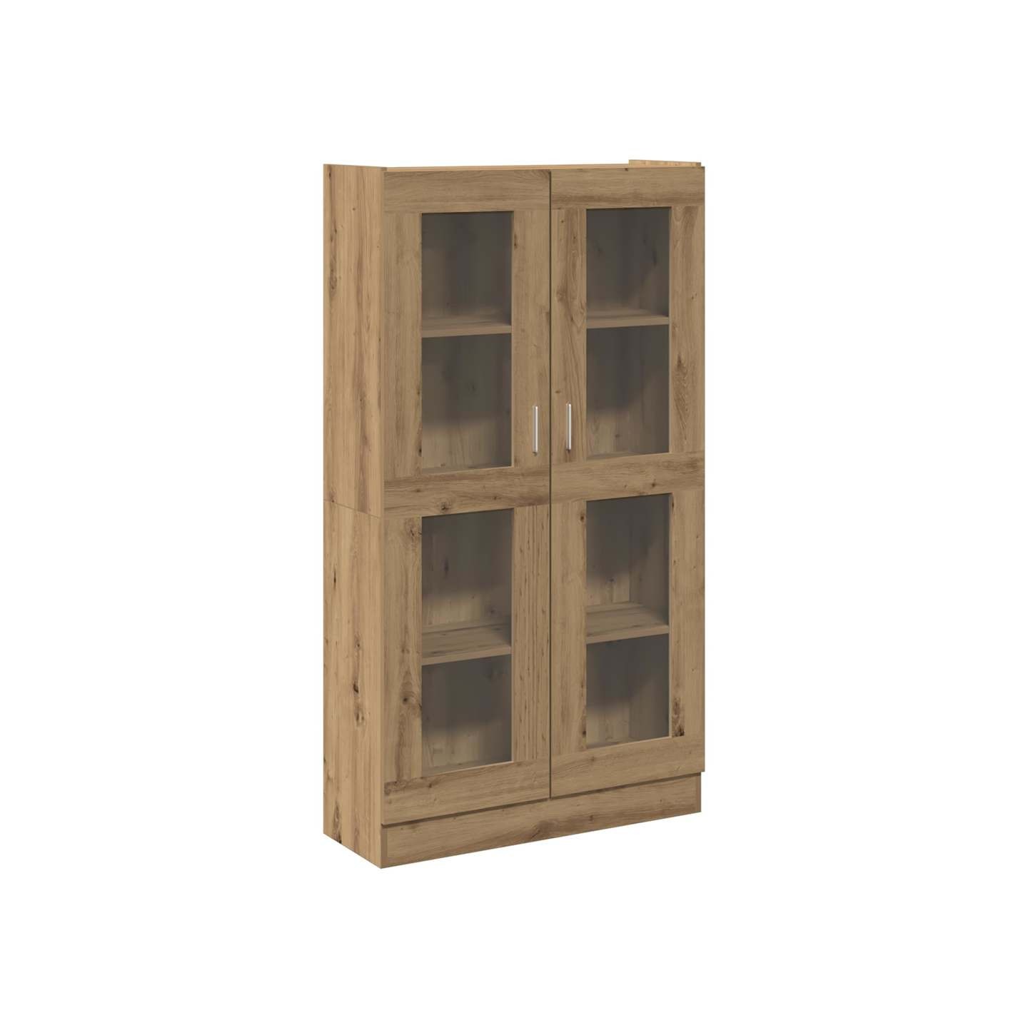 Buffet haut Chêne artisanal 82,5x30,5x150 cm Bois d'ingénierie