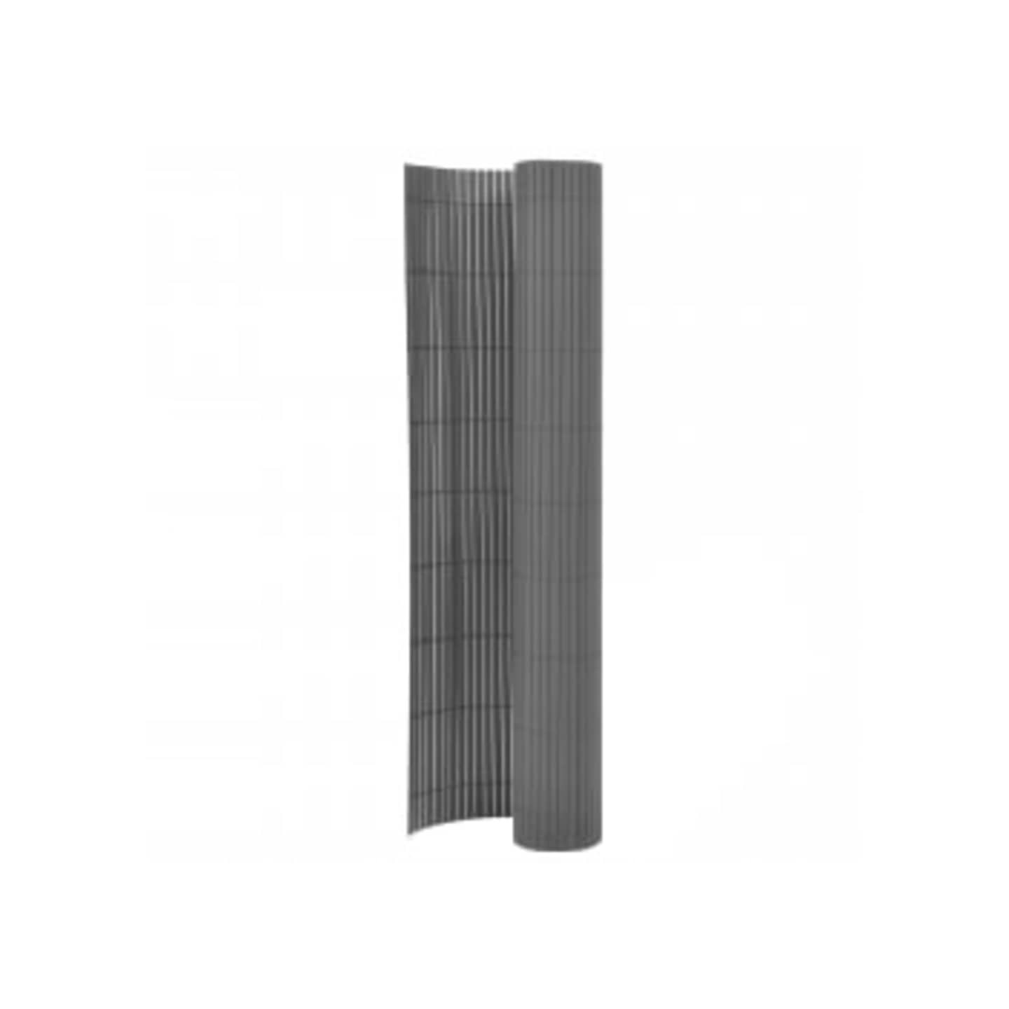 Clôture de jardin double face 90x400 cm Gris