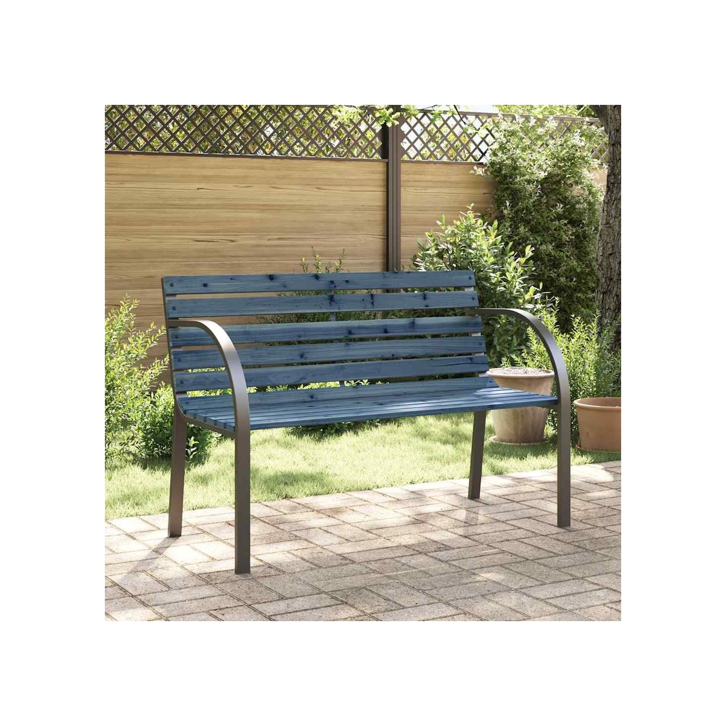 Banc de jardin pour enfants 81 cm bois de pin chinois gris