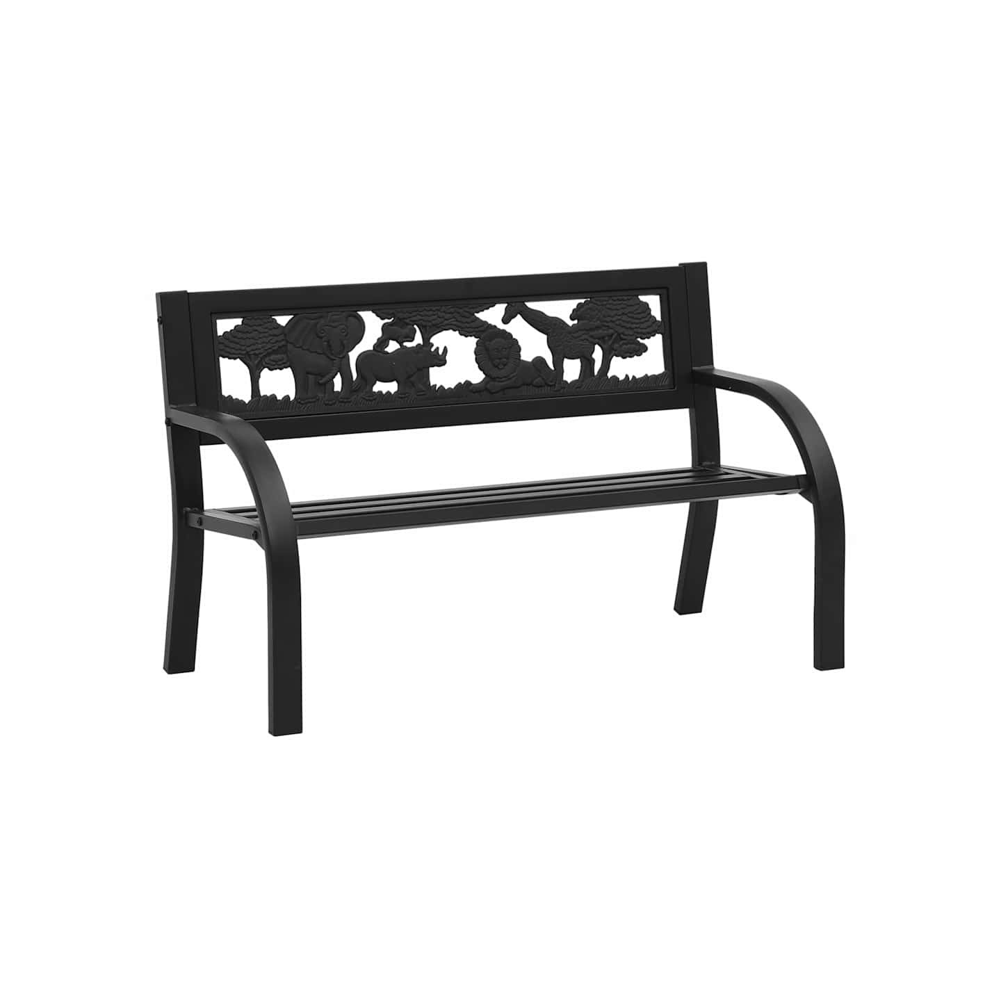 Banc de jardin pour enfants 86 cm acier