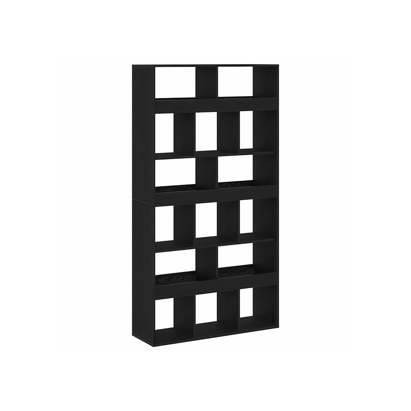 Bibliothèque 15 niveaux 100 x 33 x 187,5 cm Chêne noir