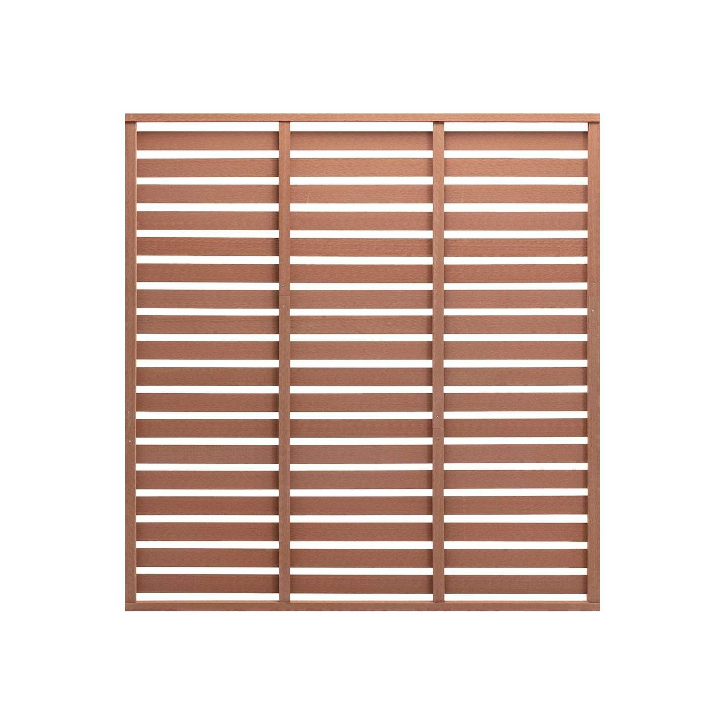 Panneau de clôture WPC 180x180 cm Marron
