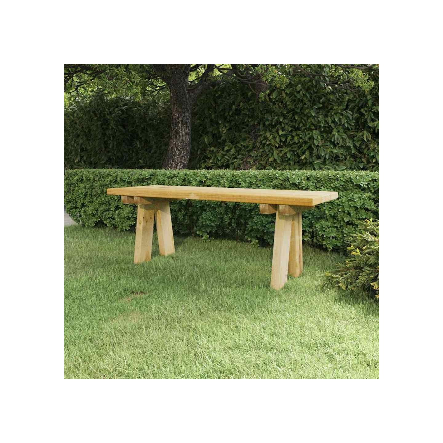 Banc de jardin 110 cm bois de pin massif imprégné