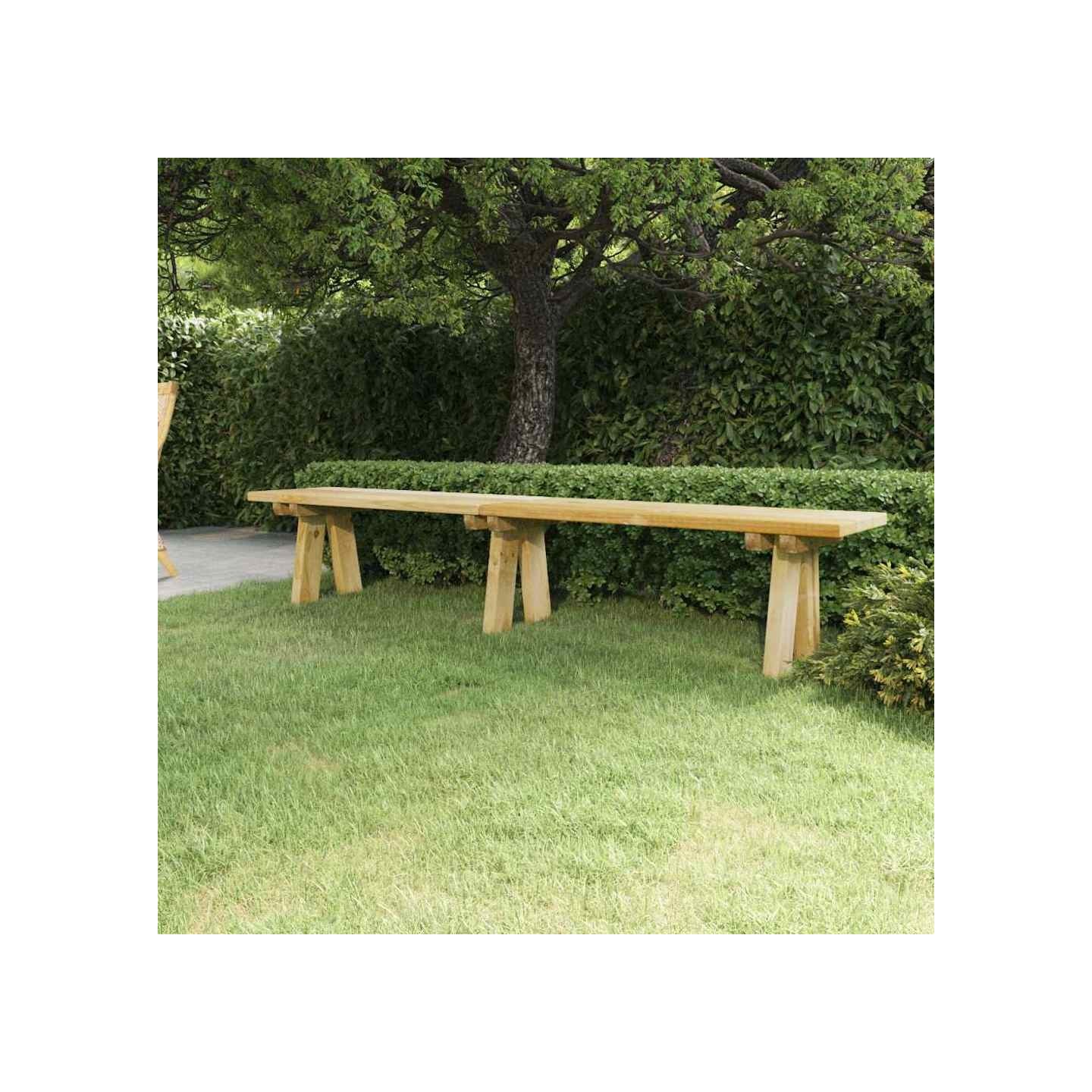 Banc de jardin 220 cm bois de pin massif imprégné