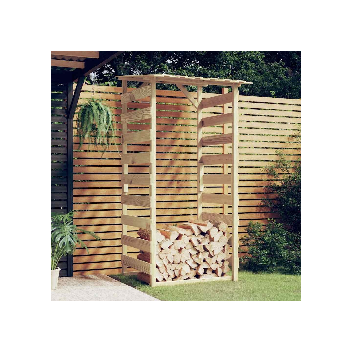 Pergola avec toit 100x90x200 cm Bois de pin imprégné