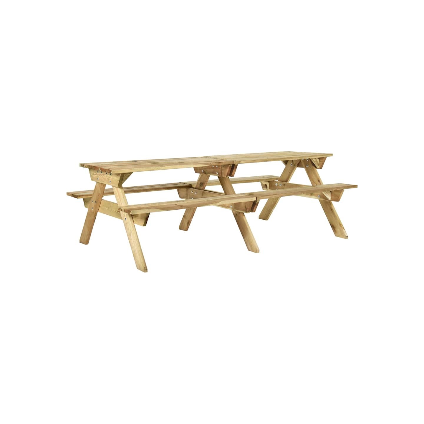 Table de pique-nique et bancs 220x122x72cm Bois de pin imprégné