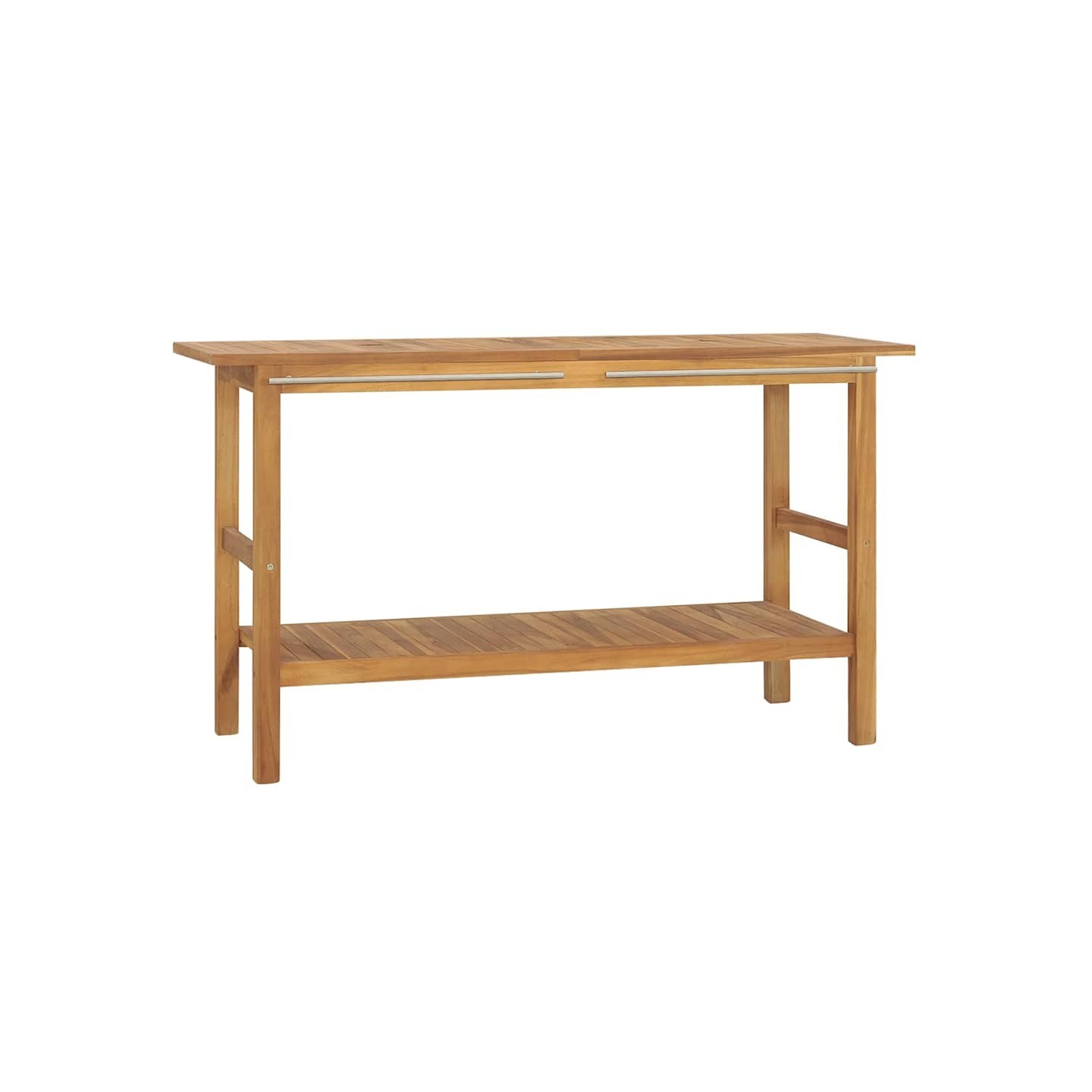 Meuble de salle de bain Bois de teck solide 132x45x75 cm