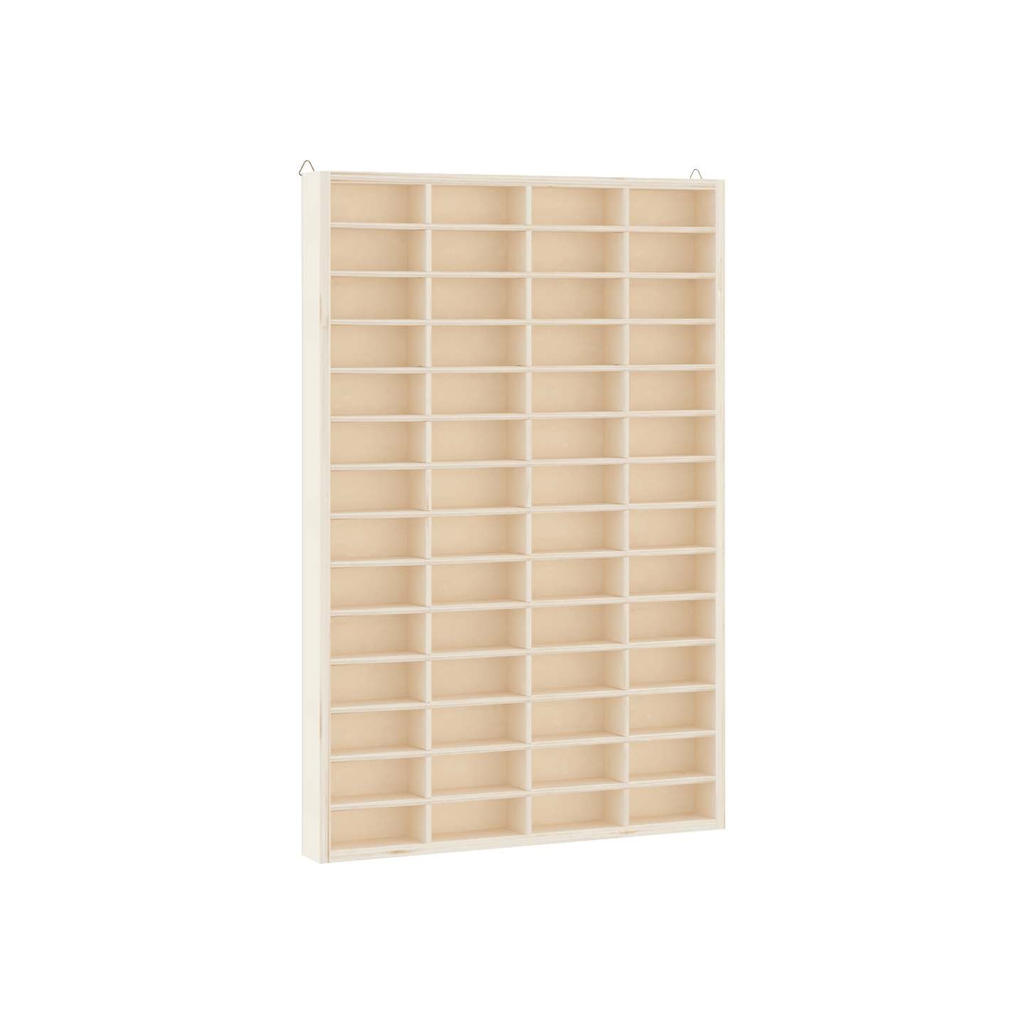 Vitrine de collection en bois avec 56 compartiments 40 x 4,5 x 60 cm