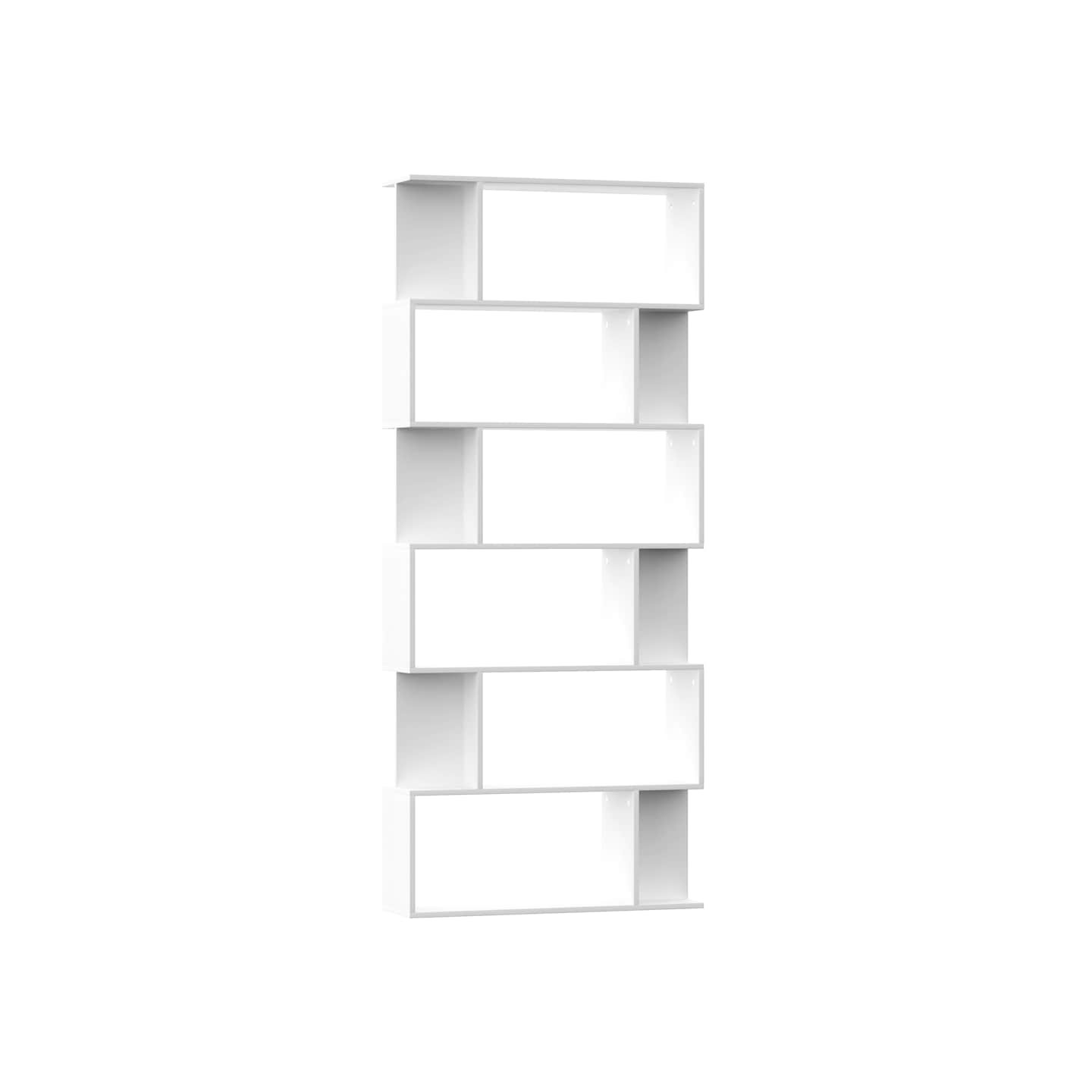 Bibliothèque/Séparateur de pièce Blanc Bois d'ingénierie