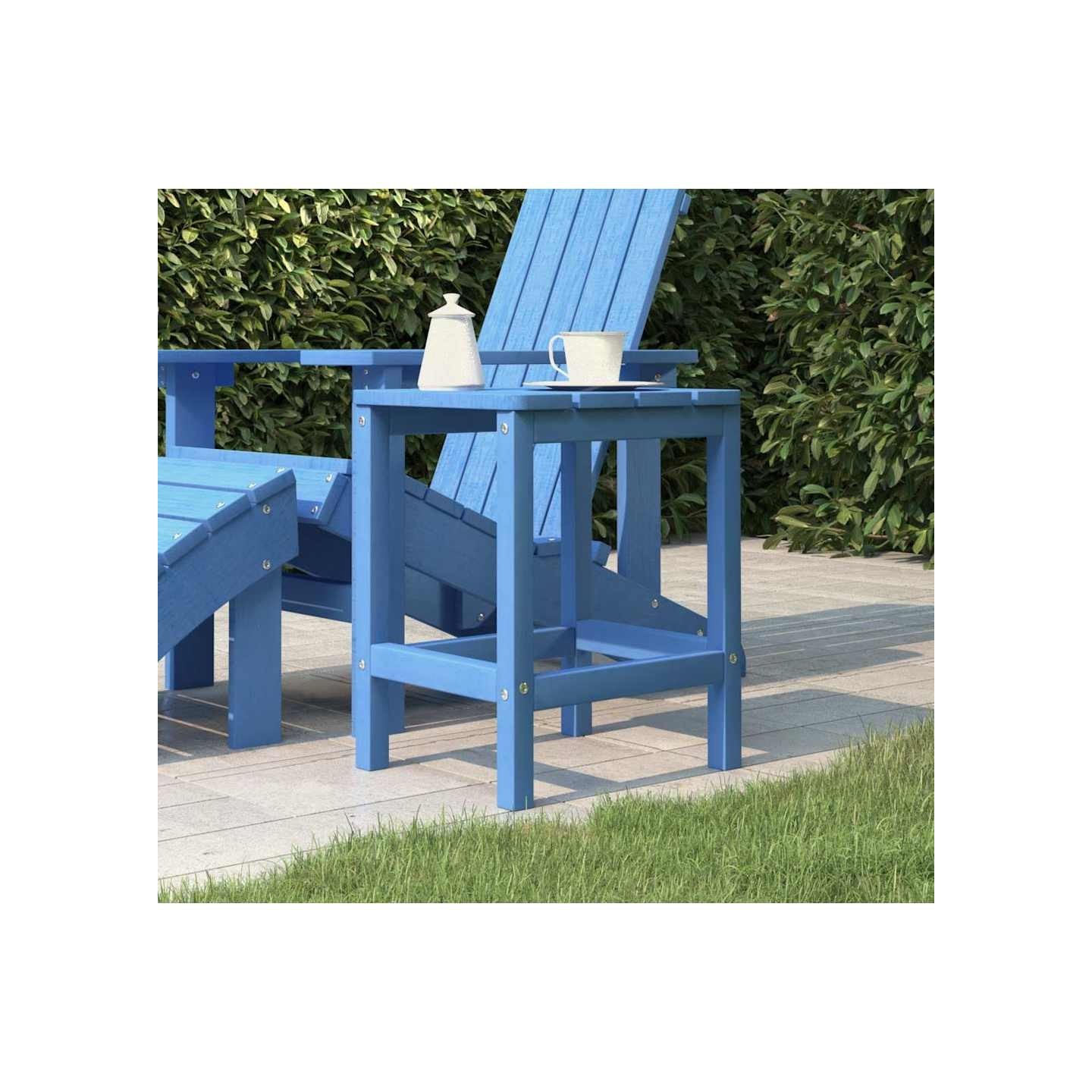 Table de jardin Adirondack Bleu marine 38x38x46 cm PEHD