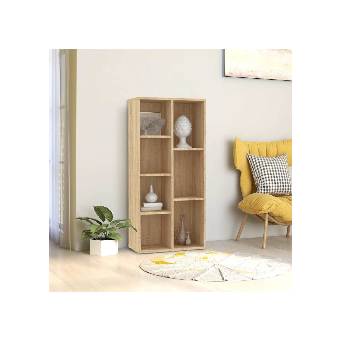 Bibliothèque Chêne Sonoma 50x25x106 cm Bois d’ingénierie