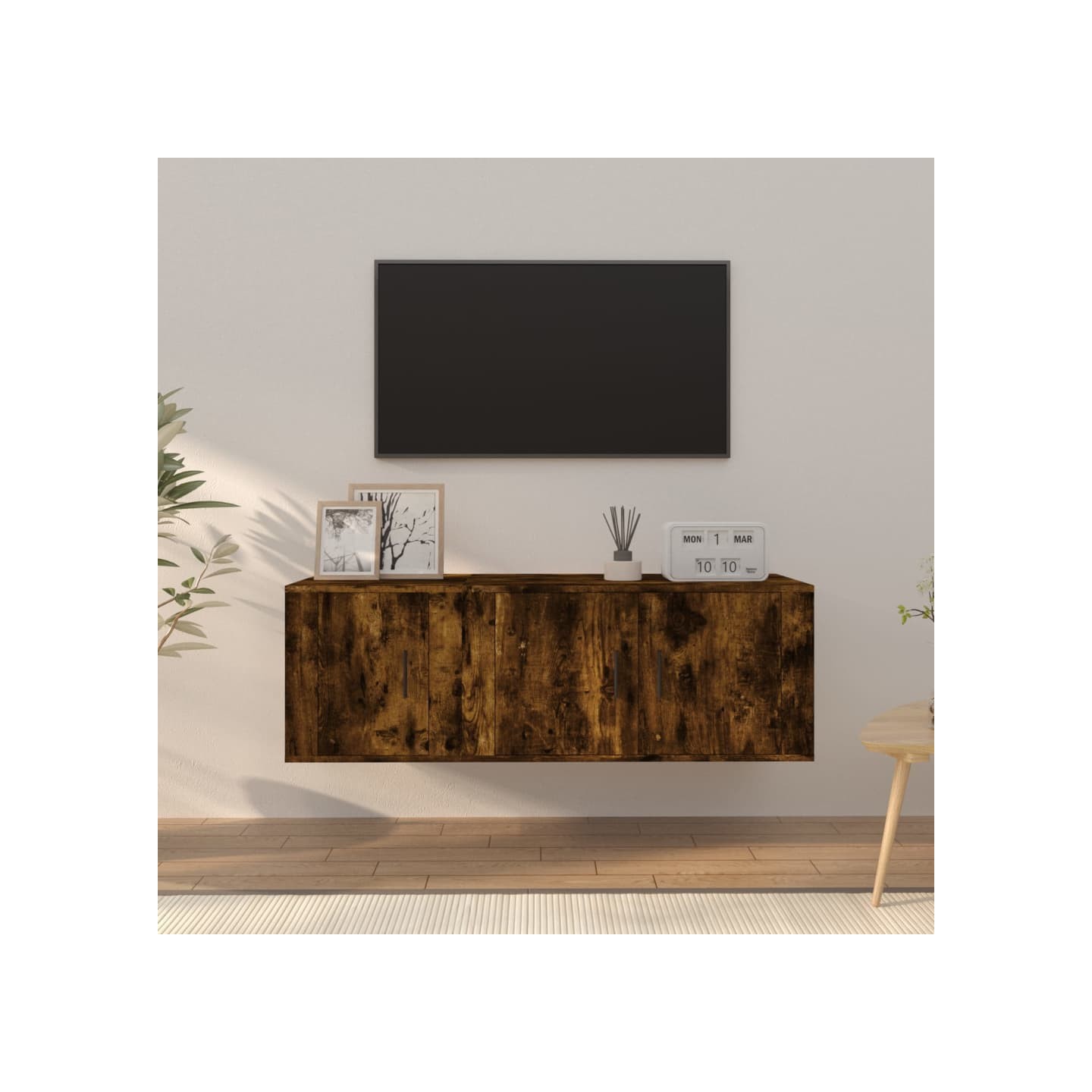 Ensemble de meubles TV 2 pcs Chêne fumé Bois d'ingénierie