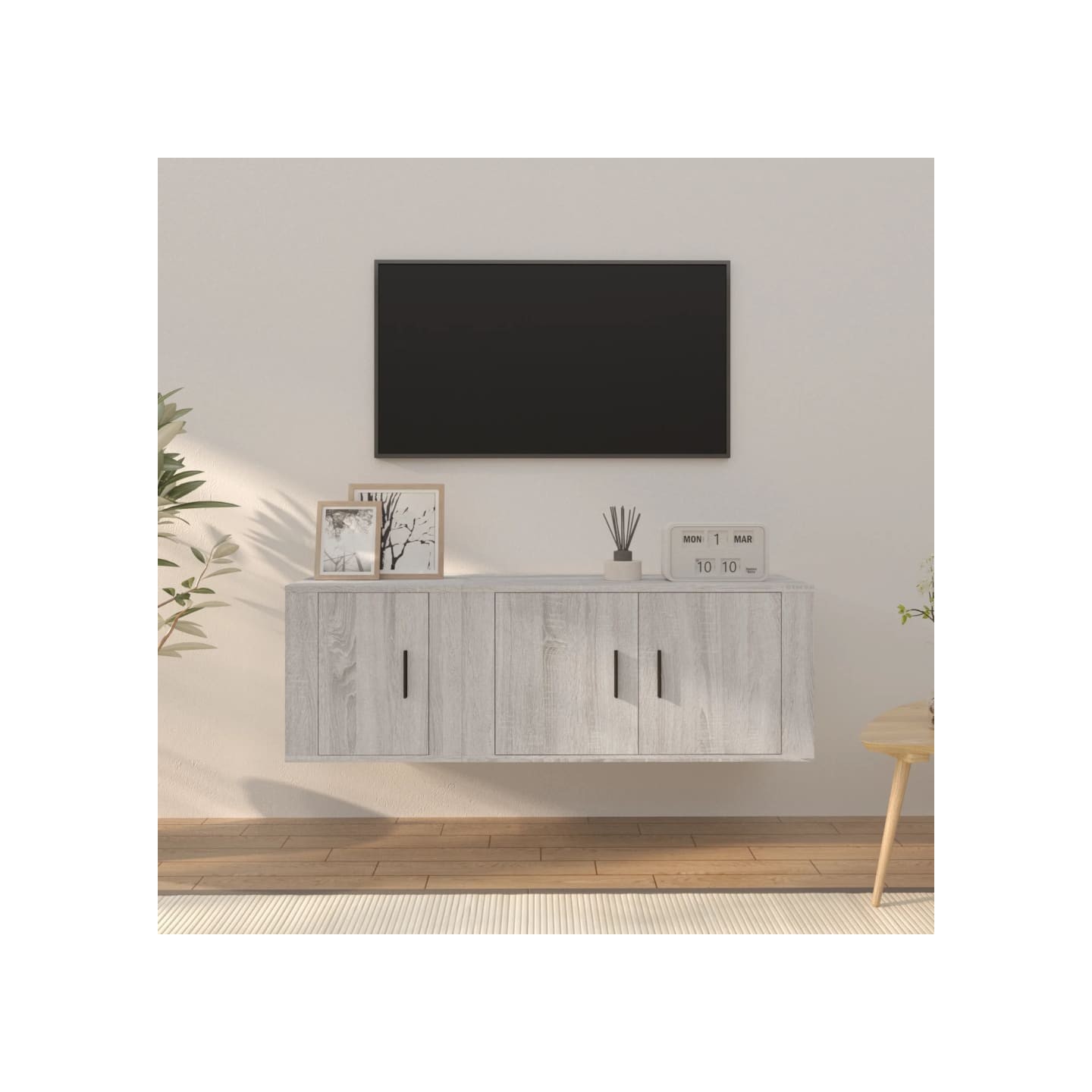 Ensemble de meubles TV 2 pcs Sonoma gris Bois d'ingénierie