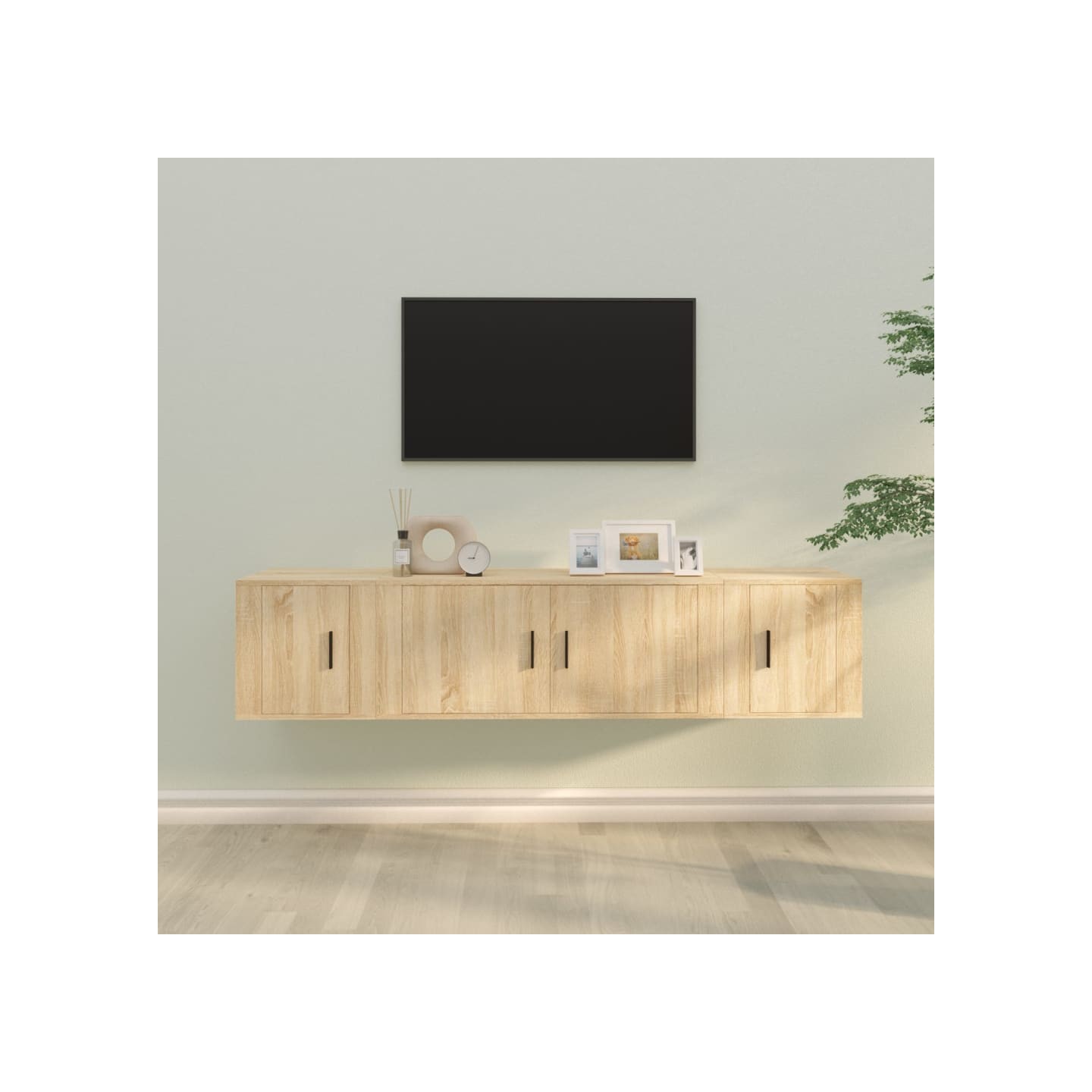 Ensemble de meubles TV 3 pcs Chêne sonoma Bois d'ingénierie