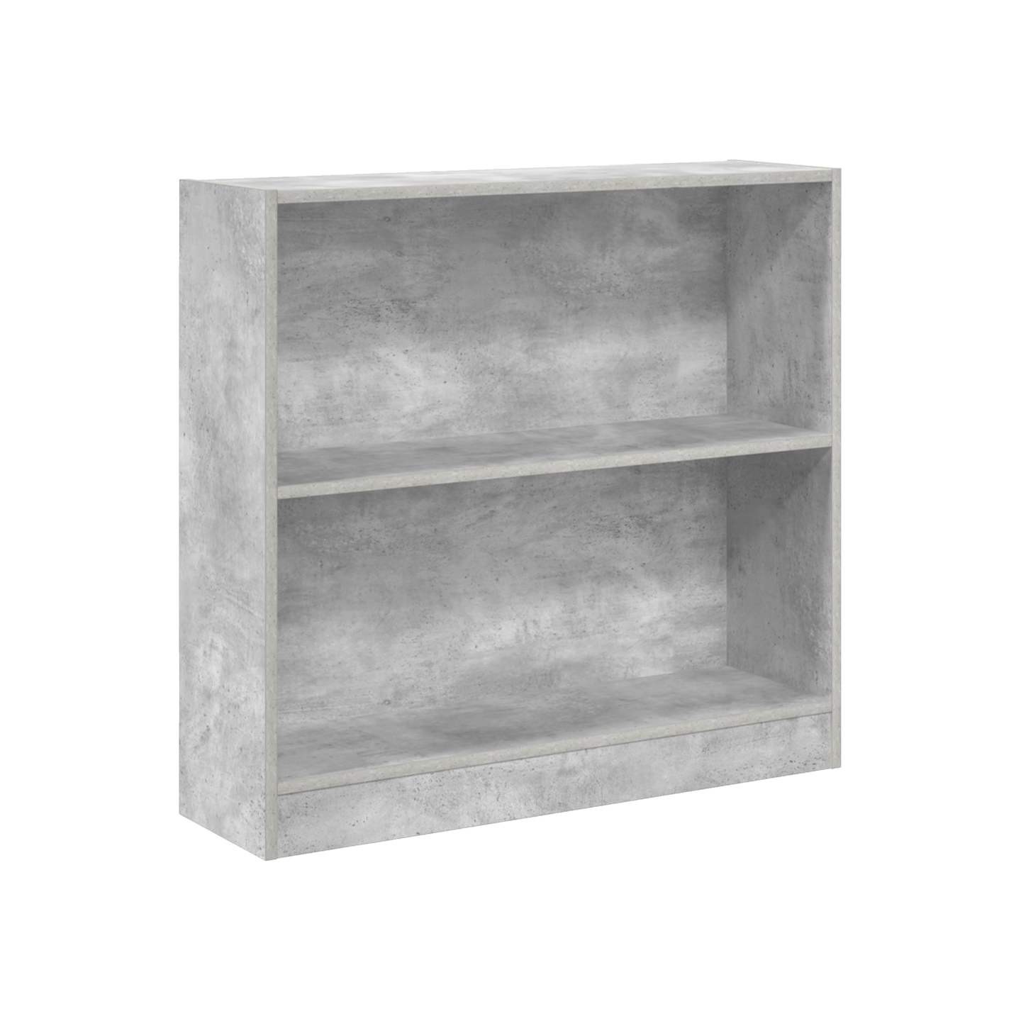 Bibliothèque Gris béton 80x24x75 cm Bois d'ingénierie