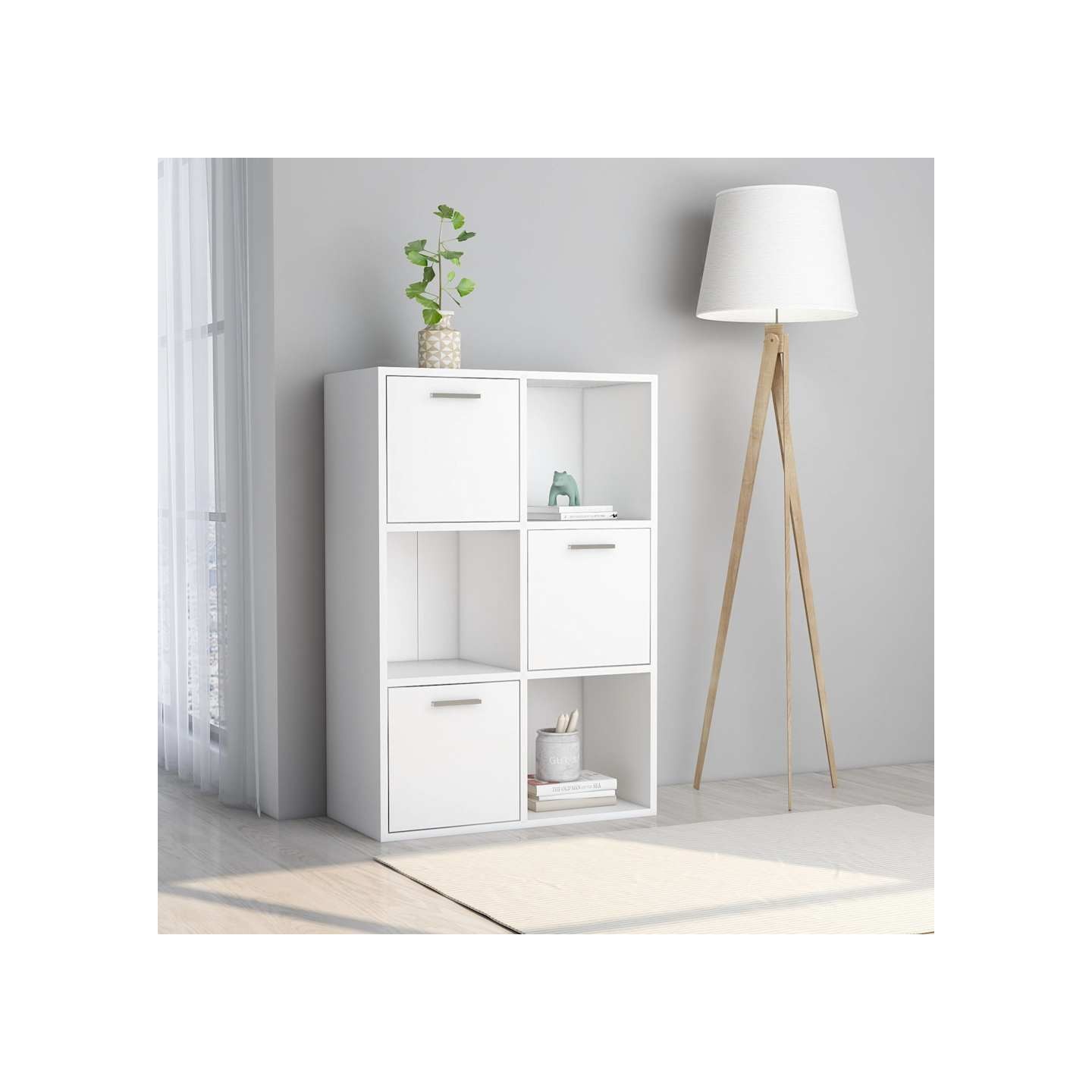 Armoire de rangement Blanc 60x29,5x90 cm Bois d'ingénierie