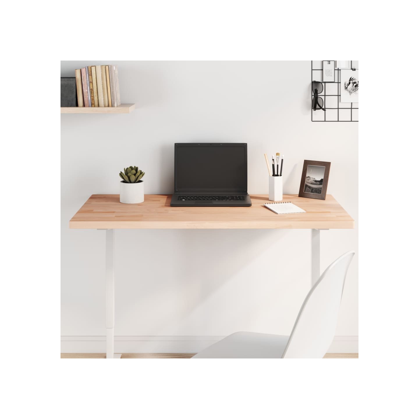 Dessus de table 100x60x2,5cm rectangulaire bois massif de hêtre