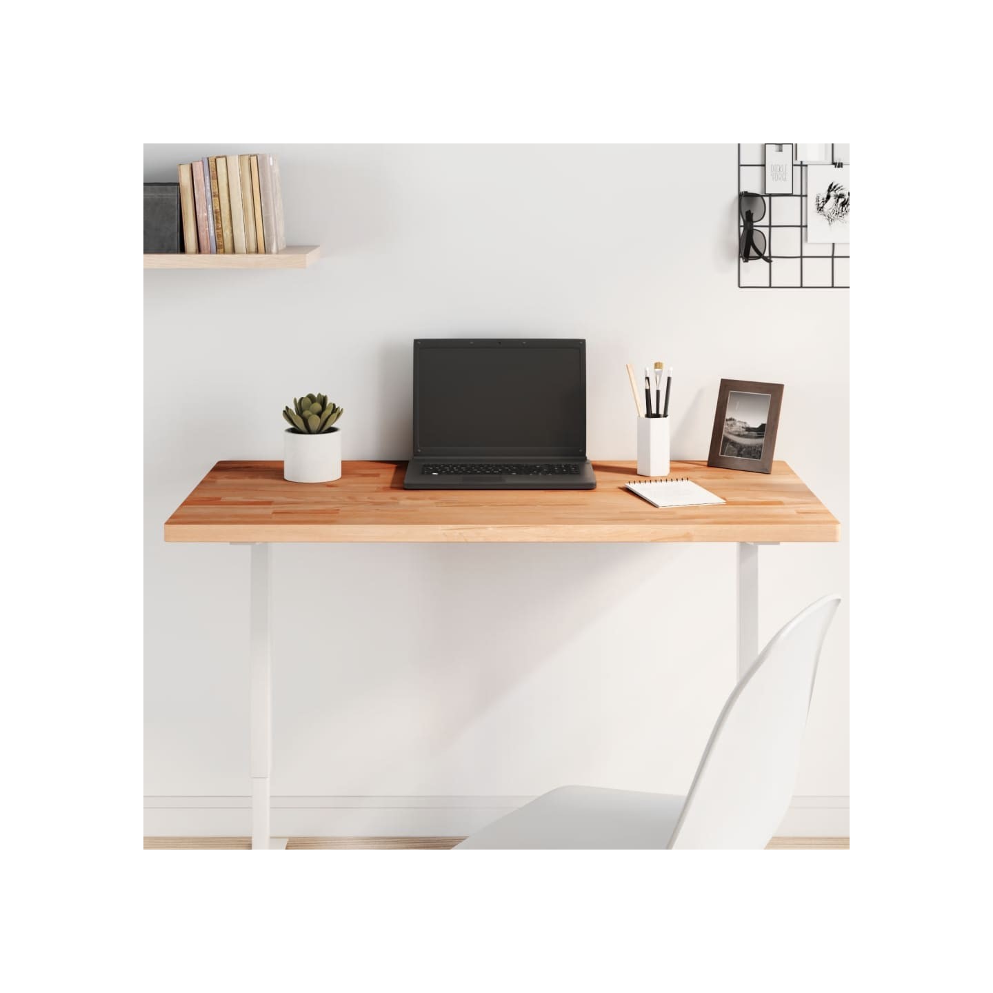Dessus de table 100x60x2,5cm rectangulaire bois massif de hêtre