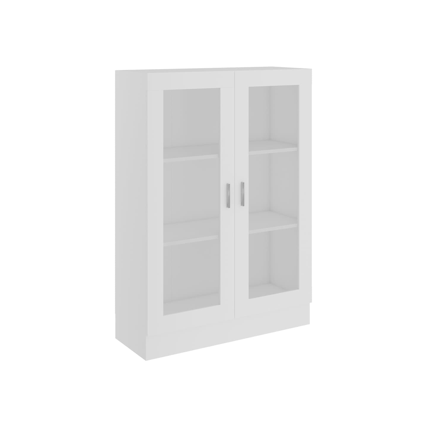 Armoire à vitrine Blanc 82,5x30,5x115 cm Bois d'ingénierie
