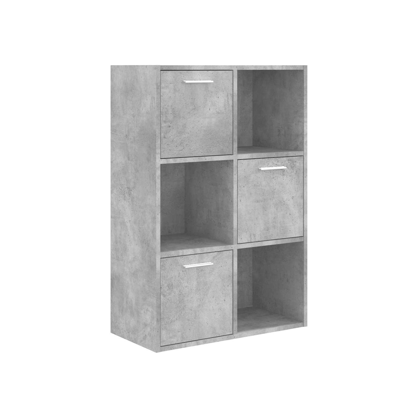 Armoire de rangement Gris béton 60x29,5x90 cm Bois d'ingénierie