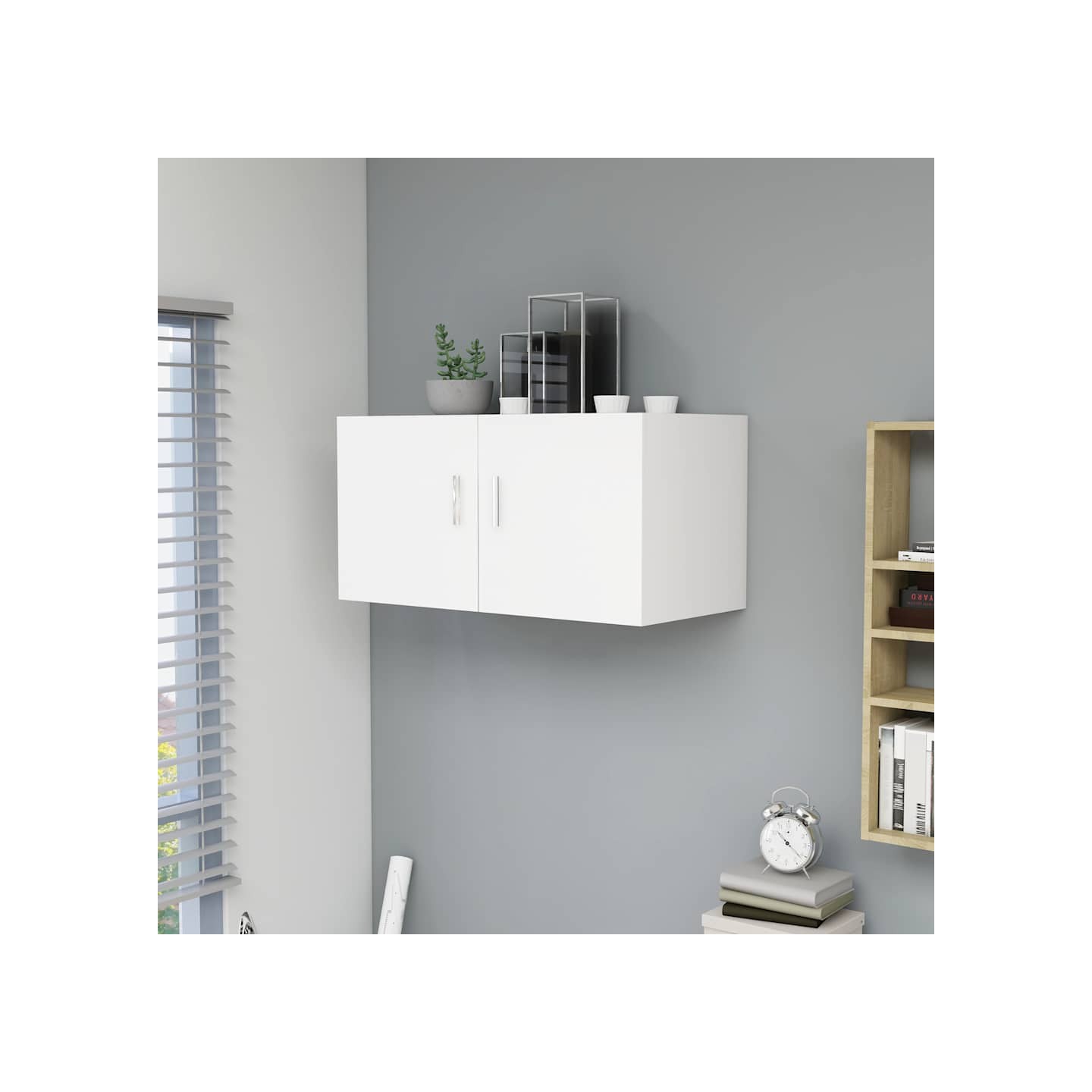 Armoire murale Blanc 80x39x40 cm Bois d'ingénierie