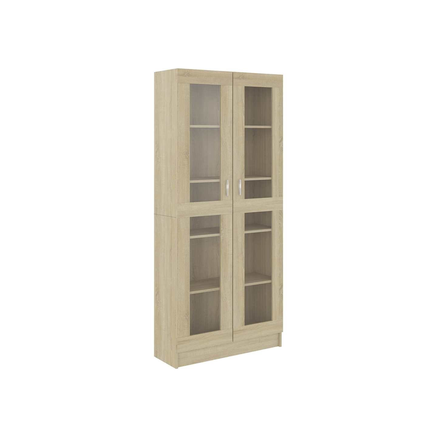 Armoire vitrine Chêne sonoma 82,5x30,5x185 cm Bois ingénierie