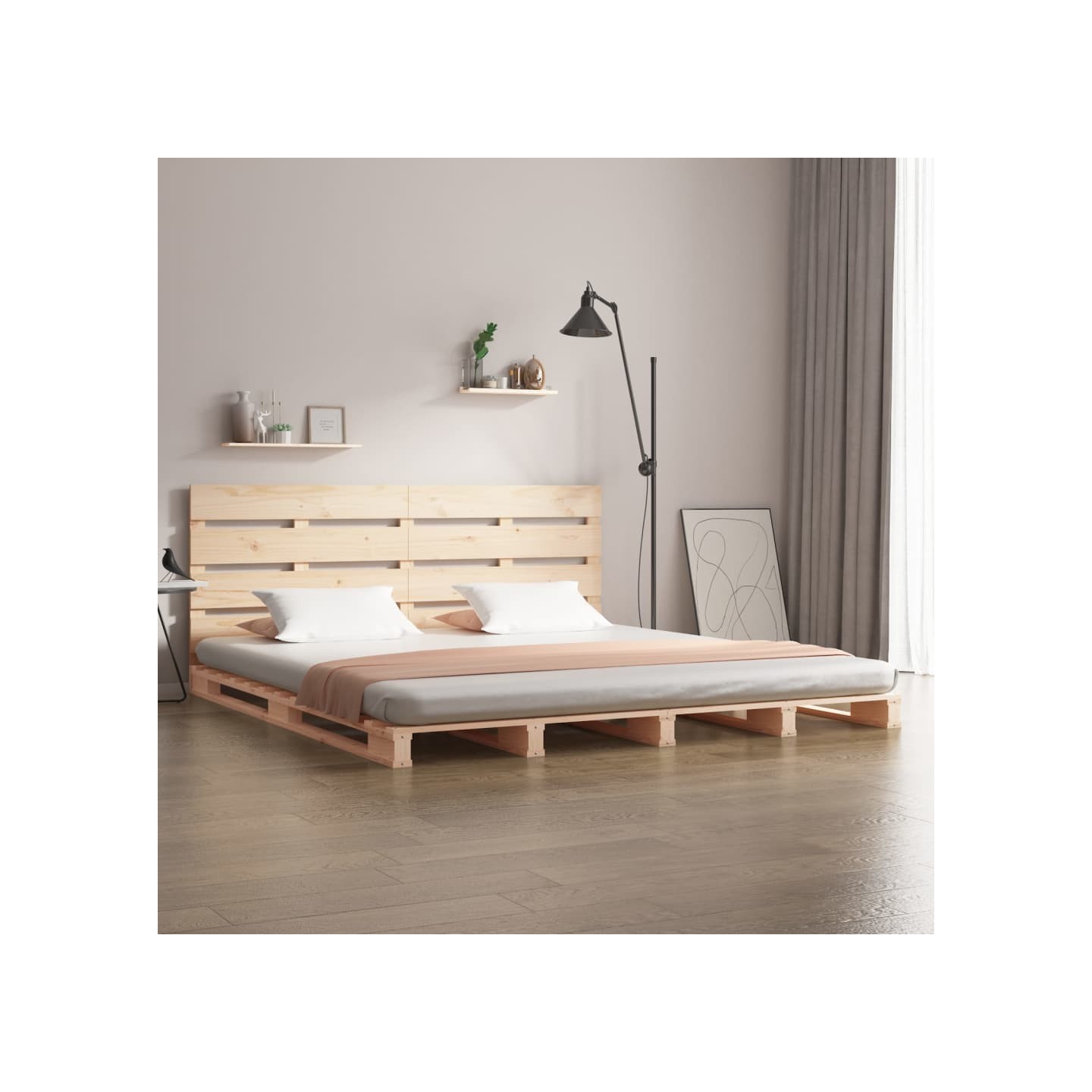 Cadre de lit 120x190 cm Bois pin massif Petit Double