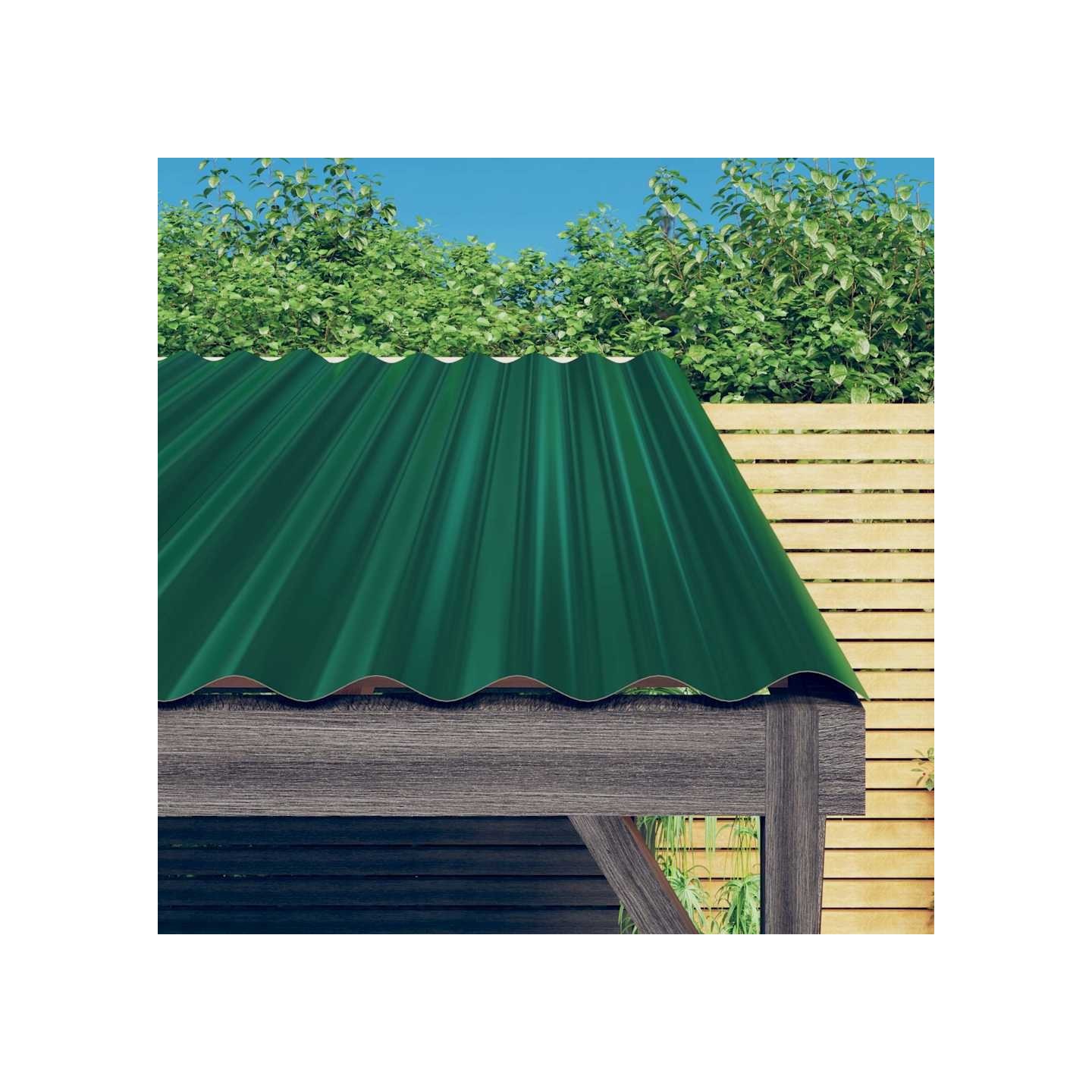 Panneaux de toiture 12 pcs Acier galvanisé Vert 60x36 cm