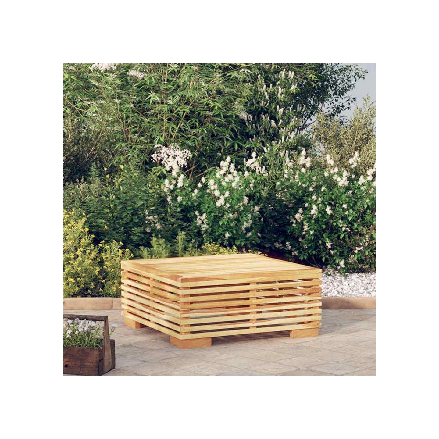 Table basse de jardin 69,5x69,5x31 cm Bois massif de teck
