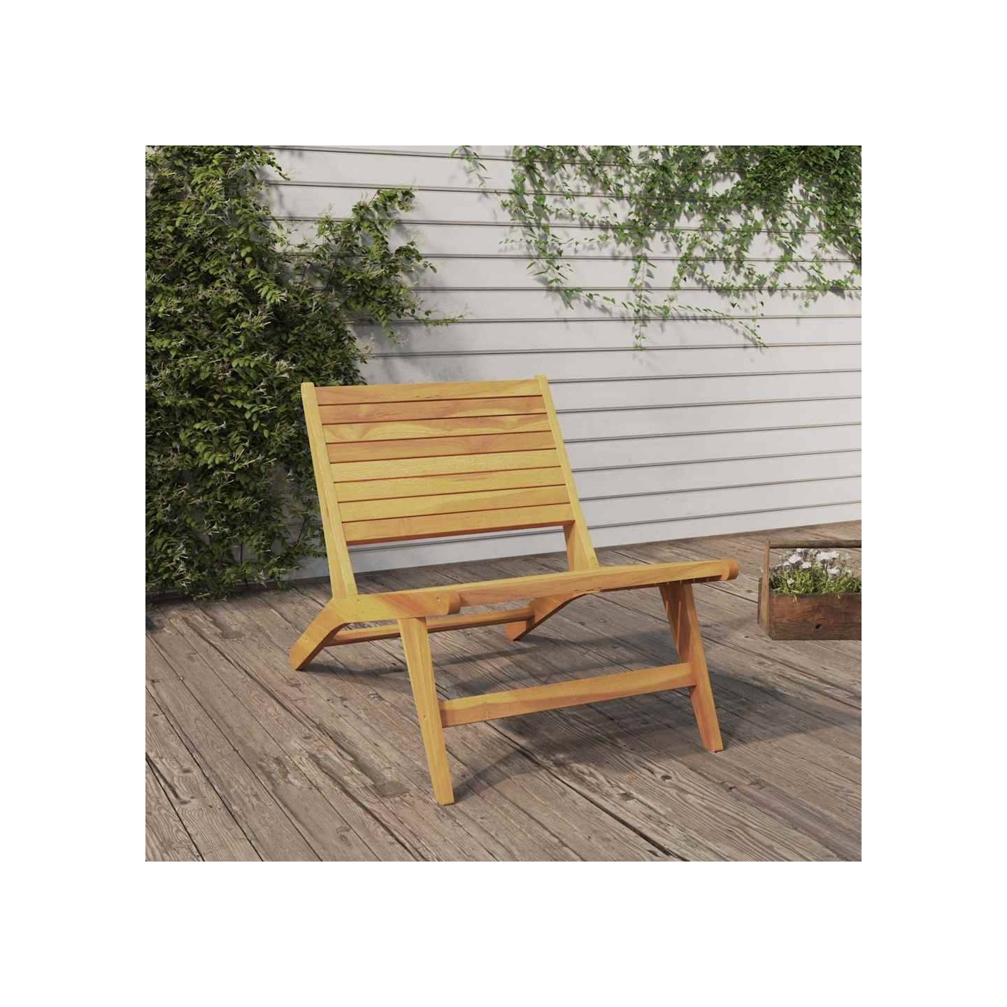 Chaise pliante en bois massif de teck