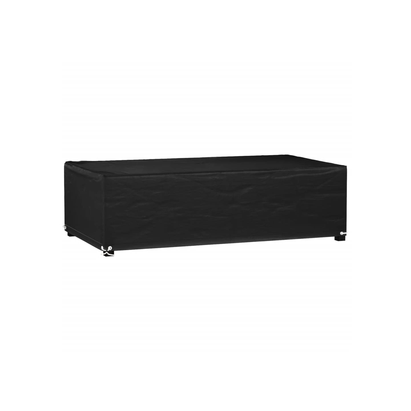 Housse de salon de jardin 8 œillets 125x70x35 cm rectangulaire