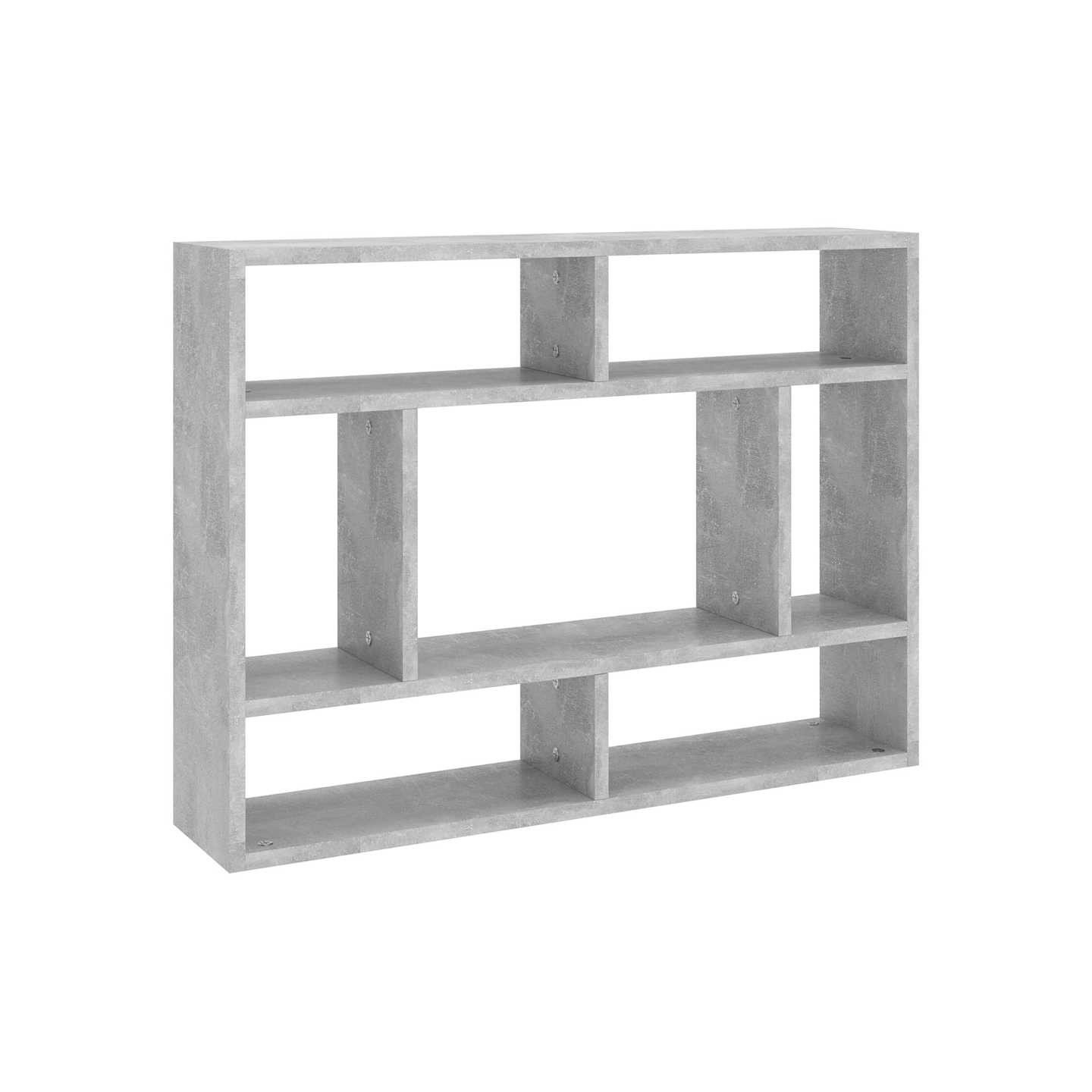 Étagère murale Gris béton 75x16x55 cm Bois d'ingénierie