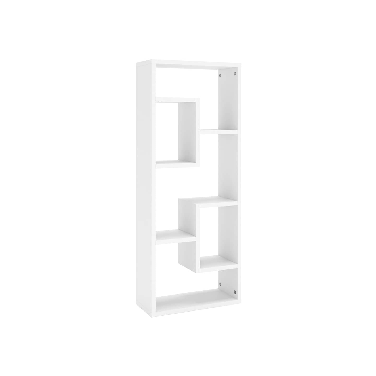 Étagère murale Blanc 36x16x90 cm Bois d'ingénierie
